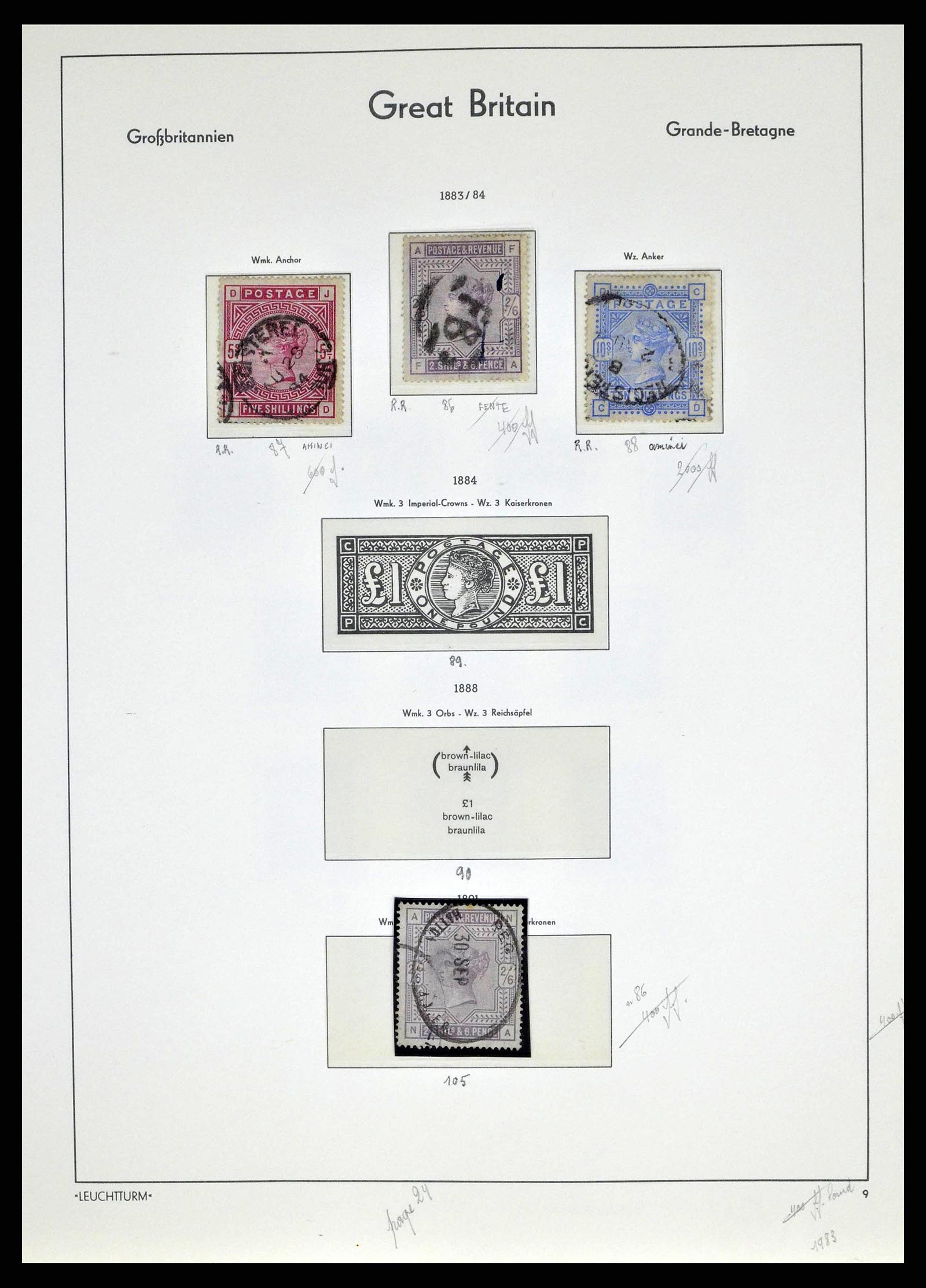 38649 0030 - Postzegelverzameling 38649 Engeland 1840-1971.