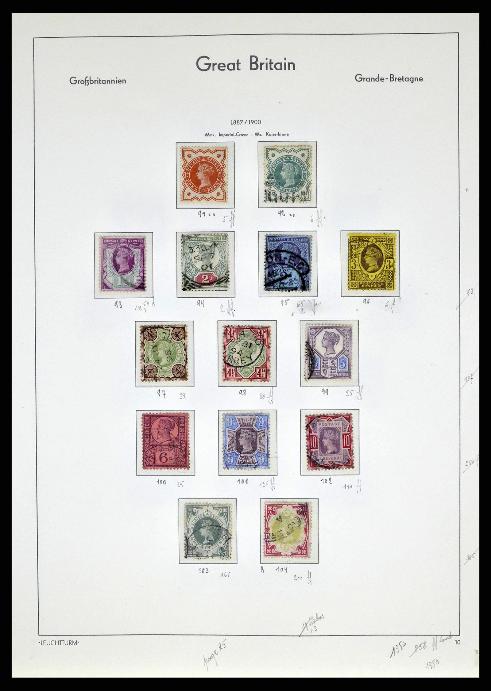 38649 0031 - Stamp collection 38649 Great Britain 1840-1971.