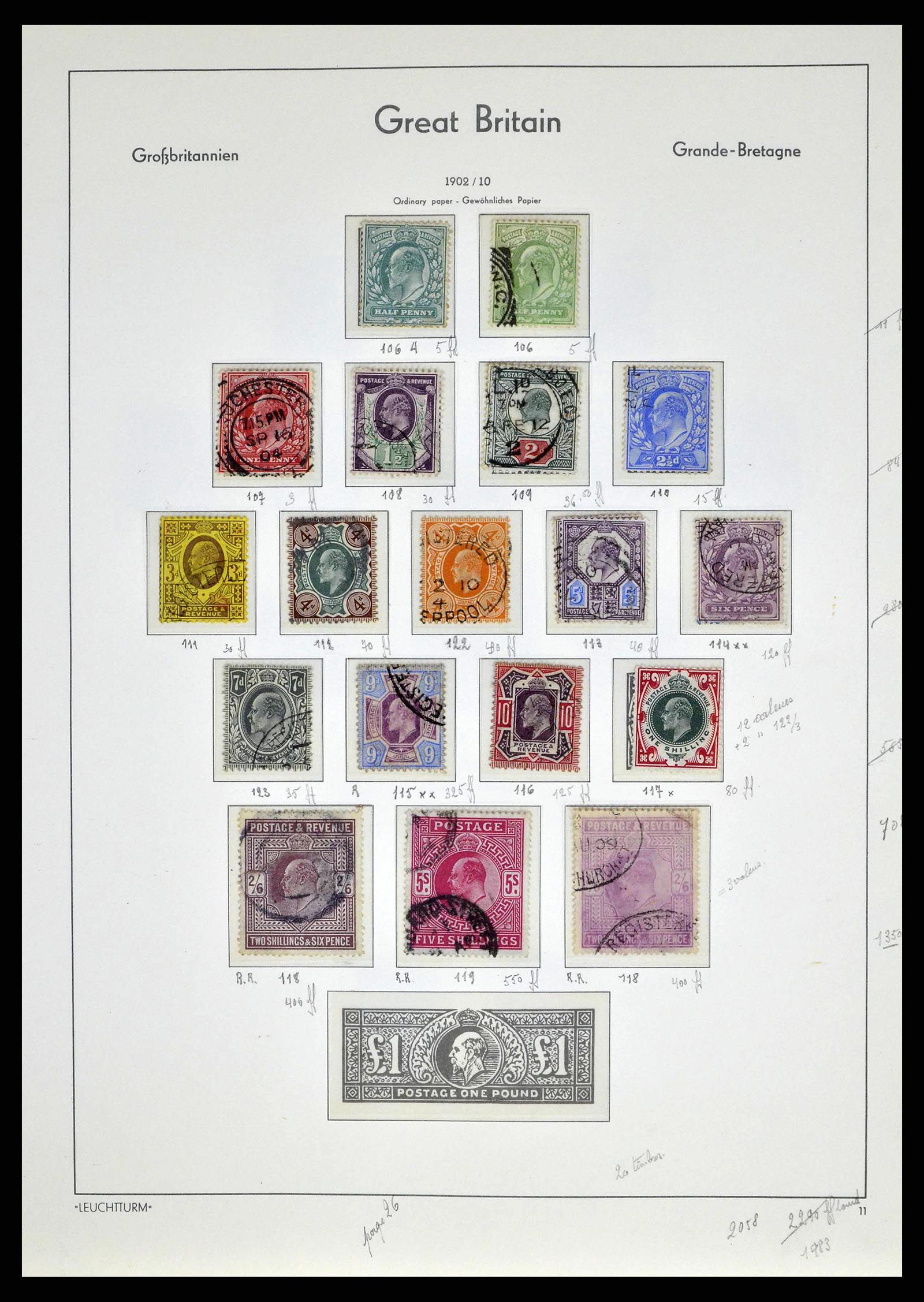38649 0032 - Postzegelverzameling 38649 Engeland 1840-1971.