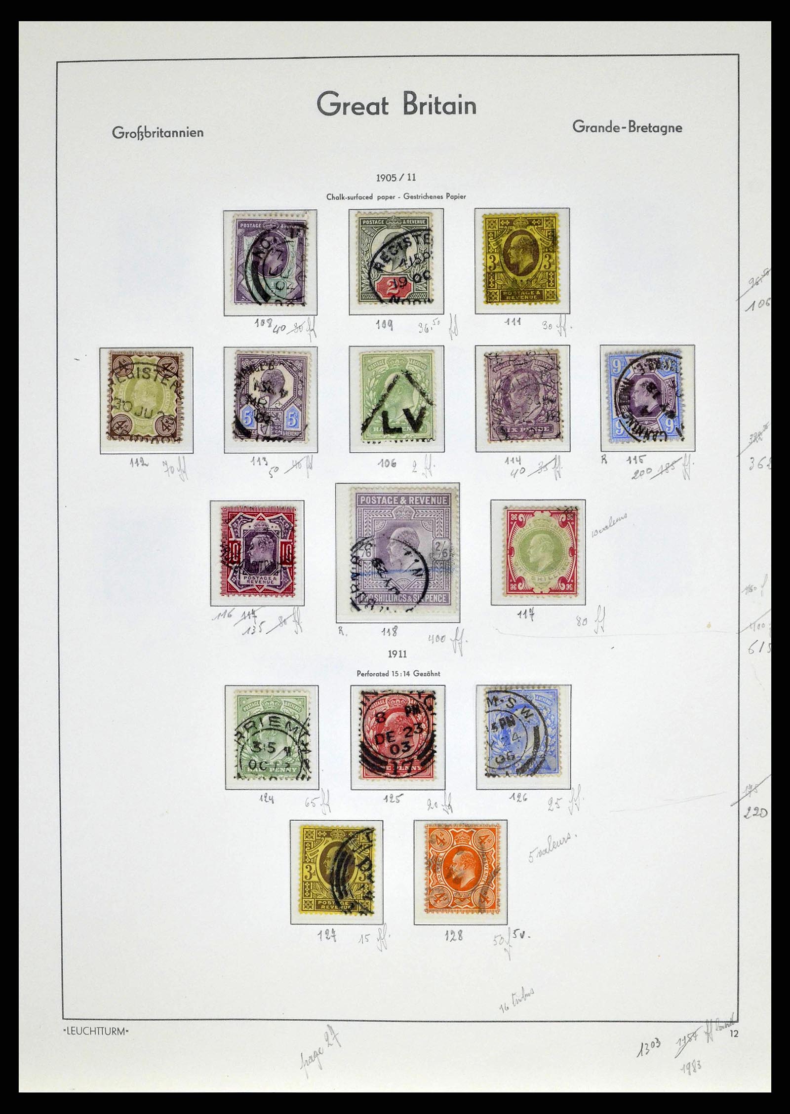 38649 0033 - Stamp collection 38649 Great Britain 1840-1971.