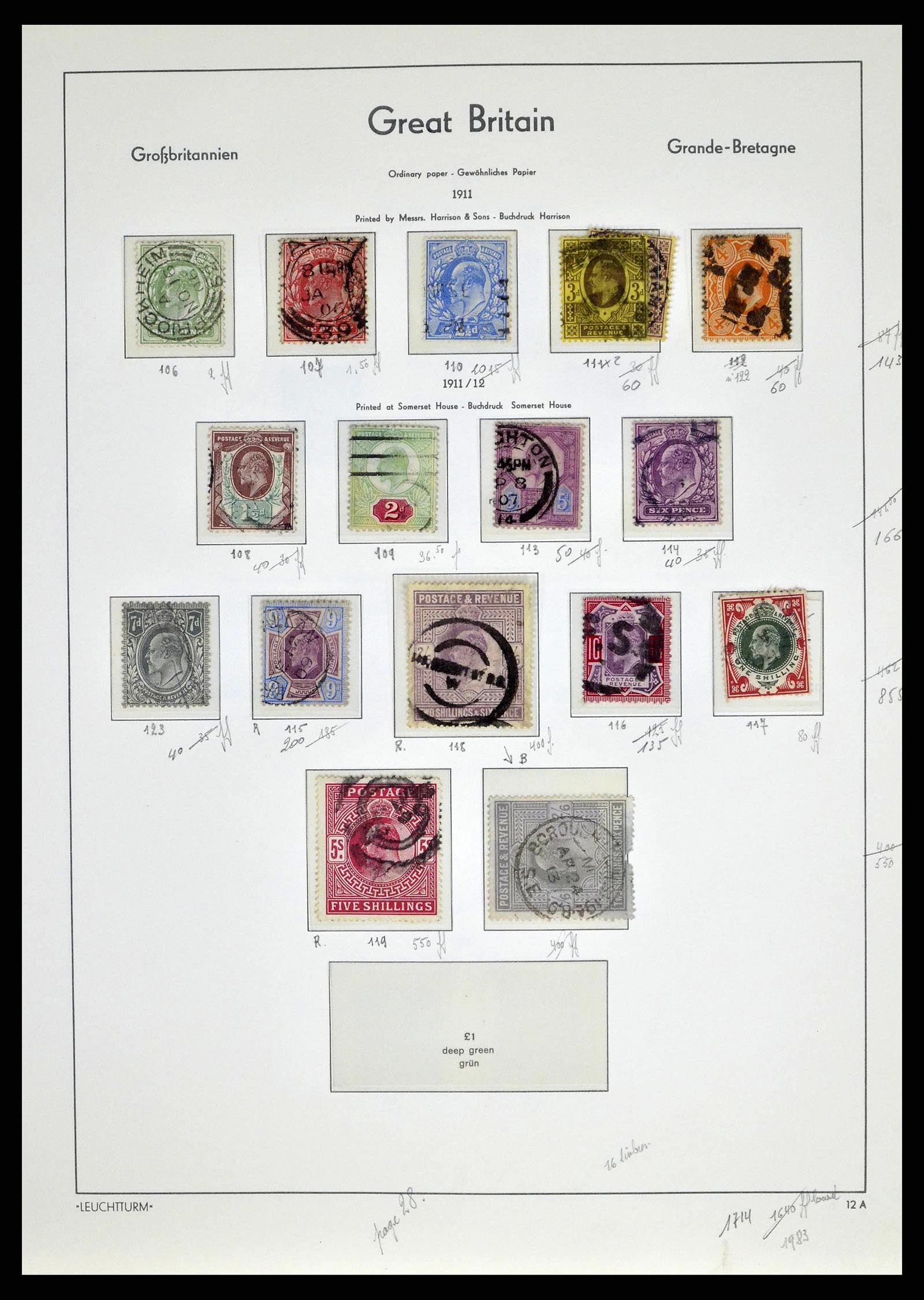 38649 0034 - Postzegelverzameling 38649 Engeland 1840-1971.