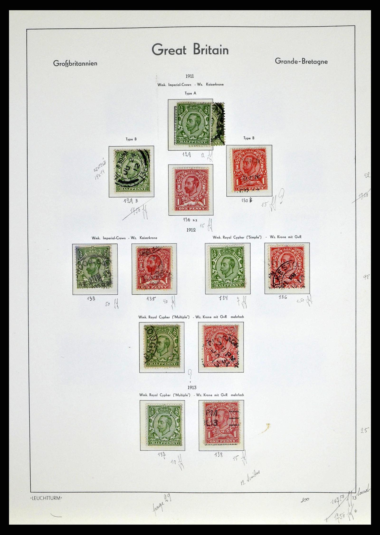38649 0035 - Stamp collection 38649 Great Britain 1840-1971.