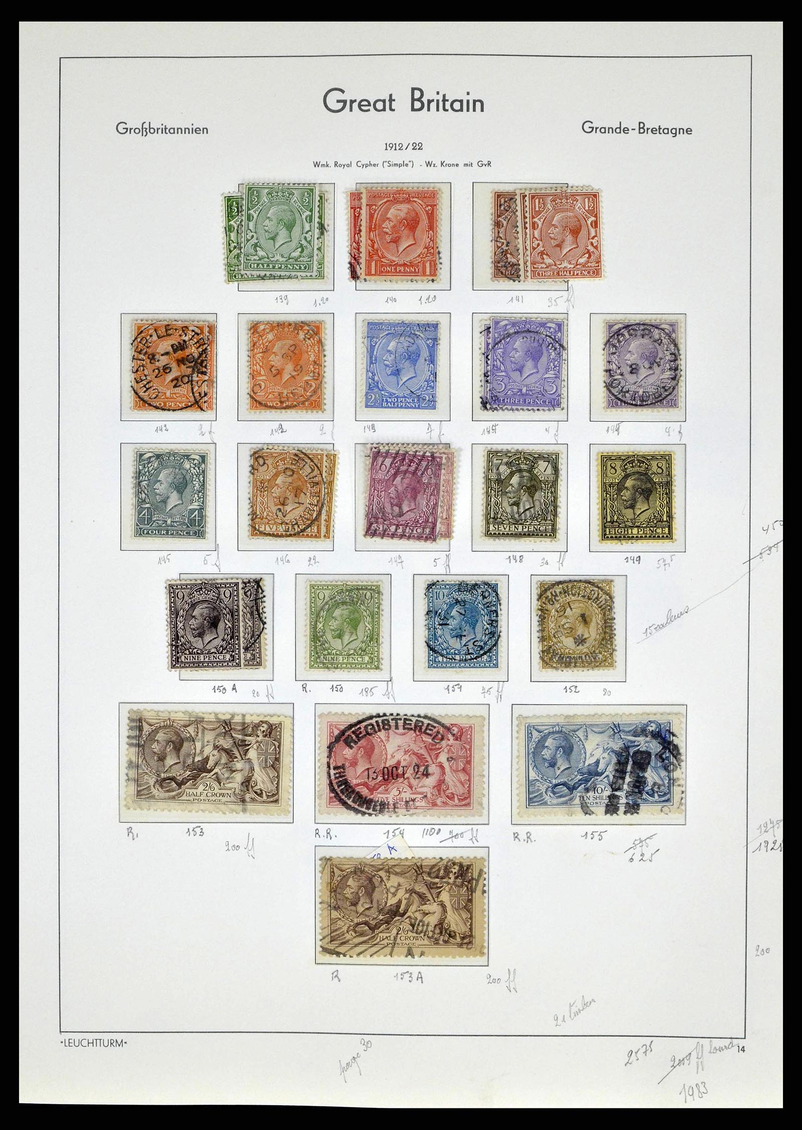 38649 0036 - Stamp collection 38649 Great Britain 1840-1971.