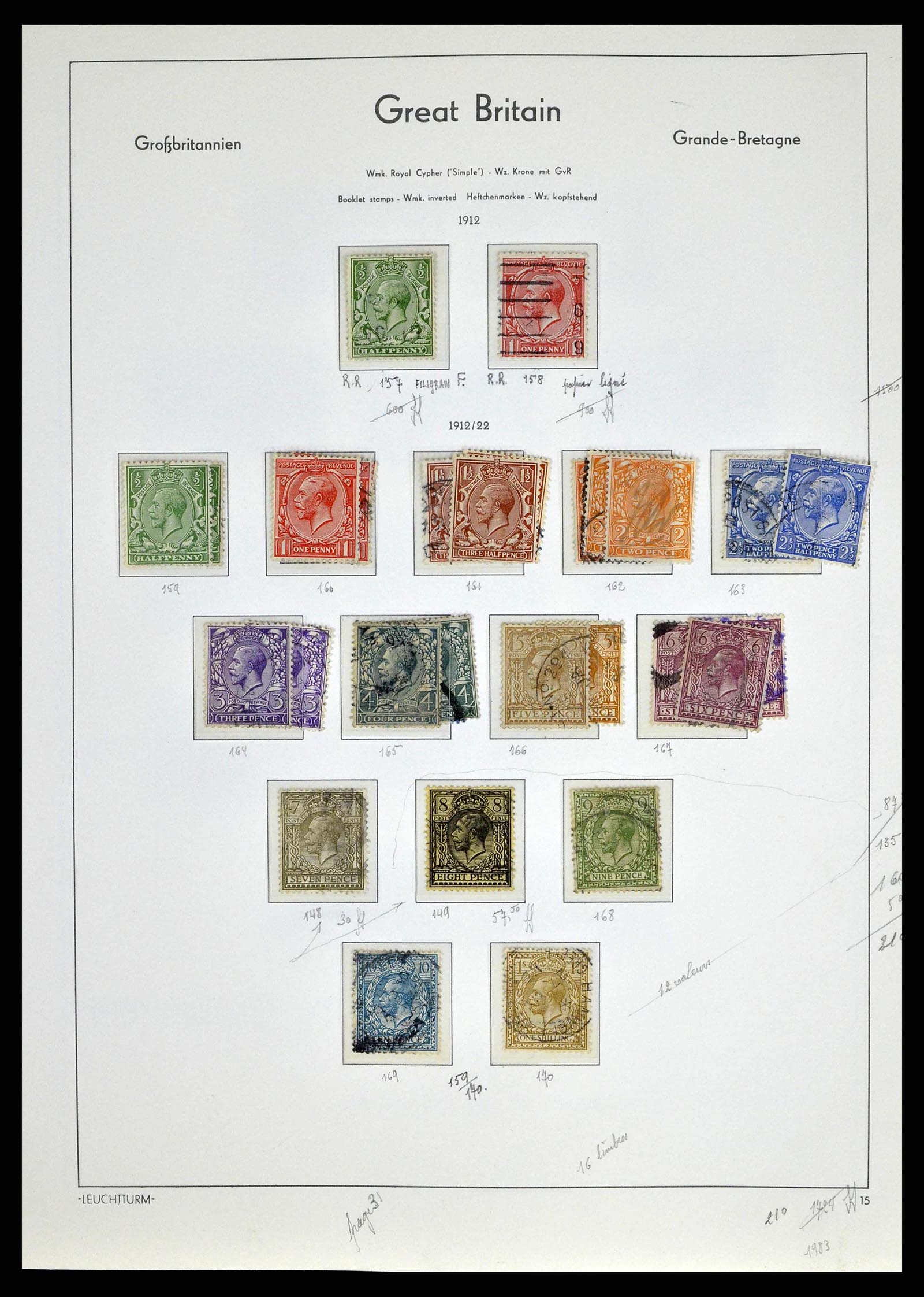 38649 0037 - Stamp collection 38649 Great Britain 1840-1971.