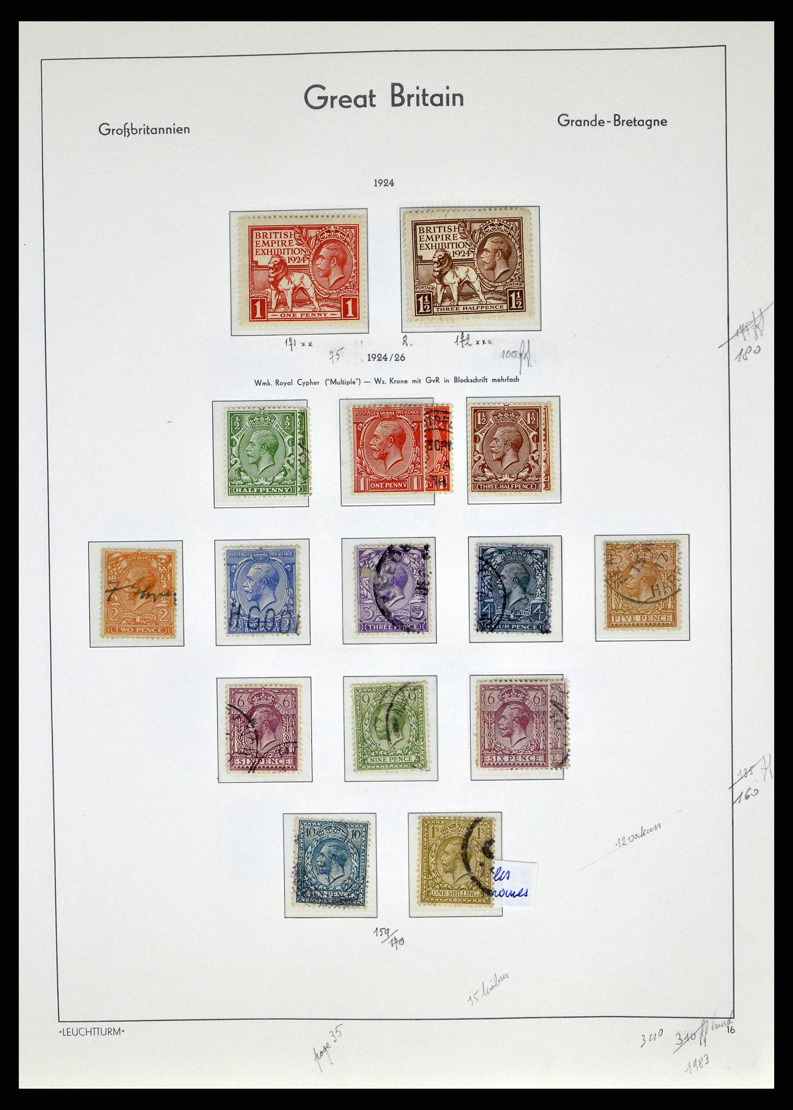 38649 0040 - Stamp collection 38649 Great Britain 1840-1971.