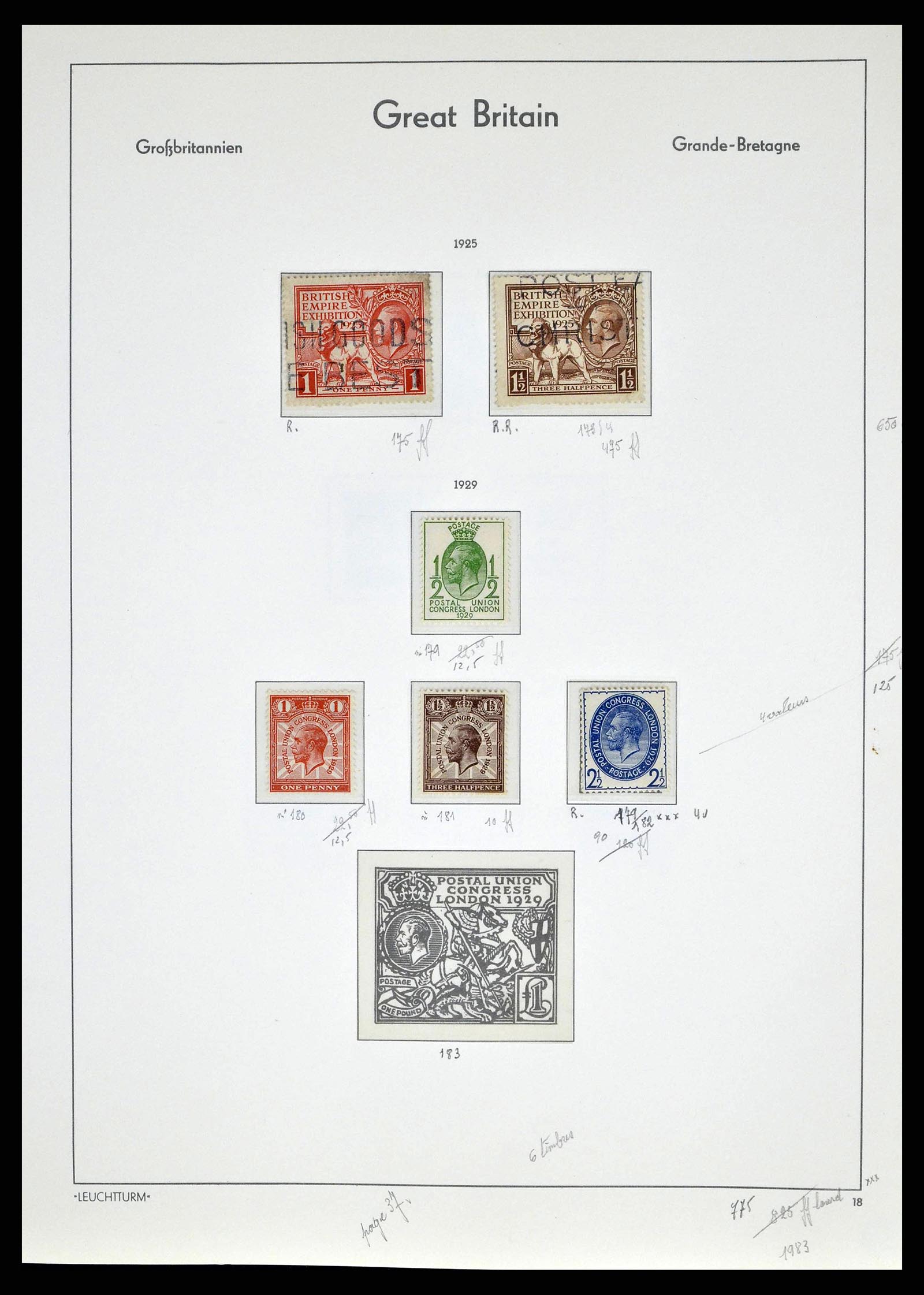 38649 0042 - Stamp collection 38649 Great Britain 1840-1971.