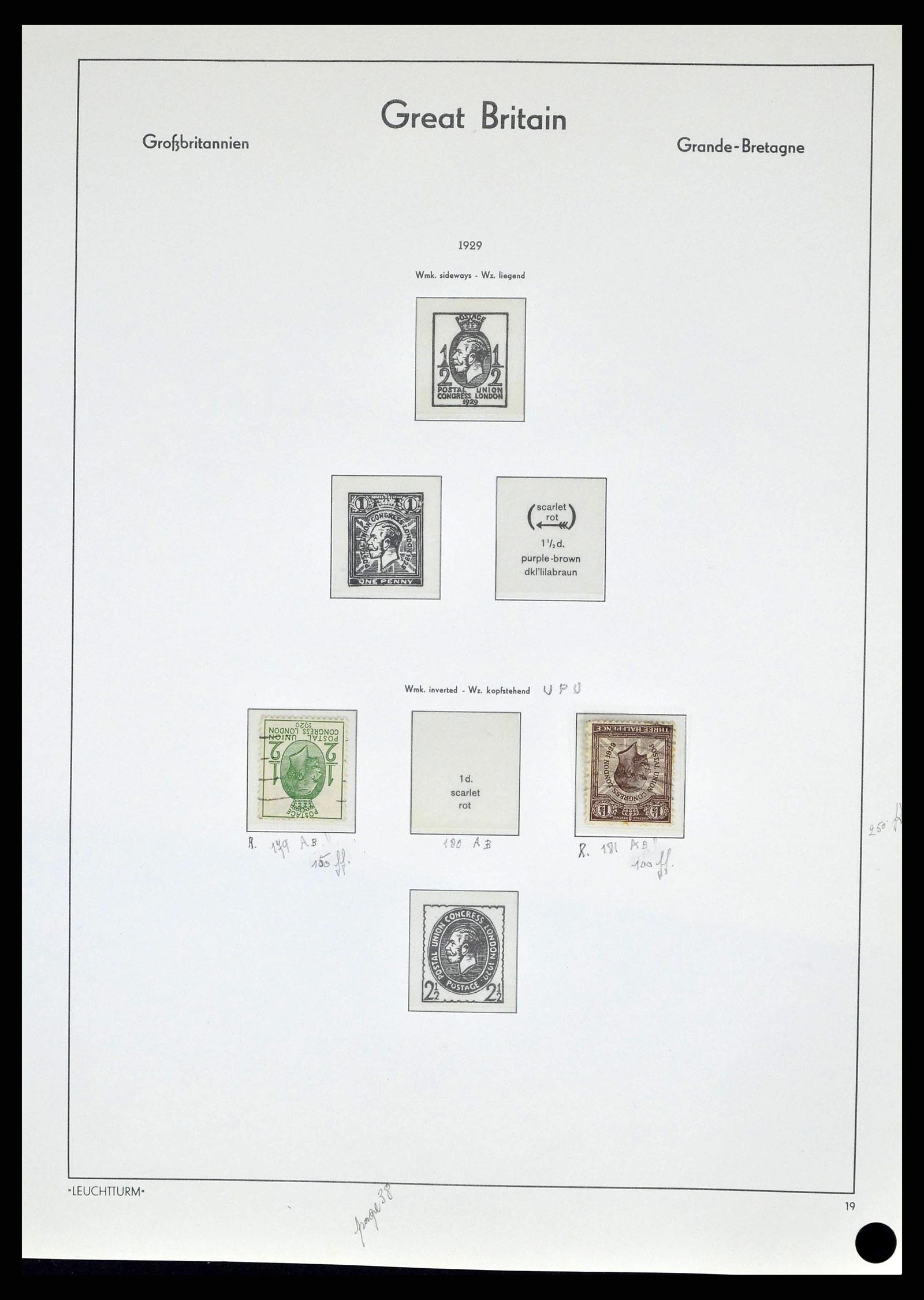38649 0043 - Stamp collection 38649 Great Britain 1840-1971.