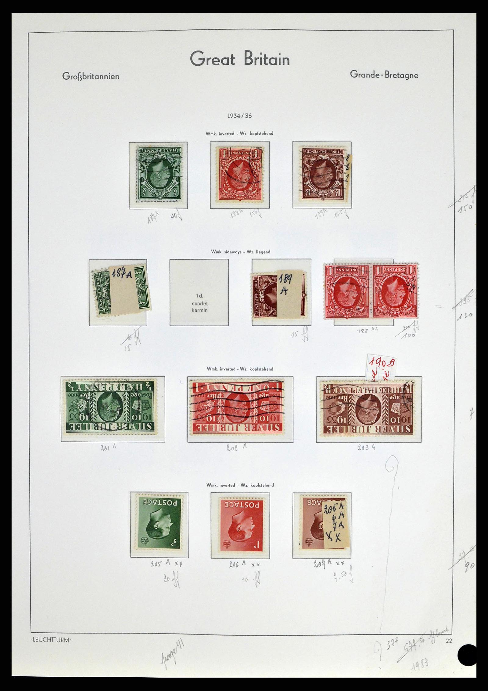 38649 0046 - Stamp collection 38649 Great Britain 1840-1971.