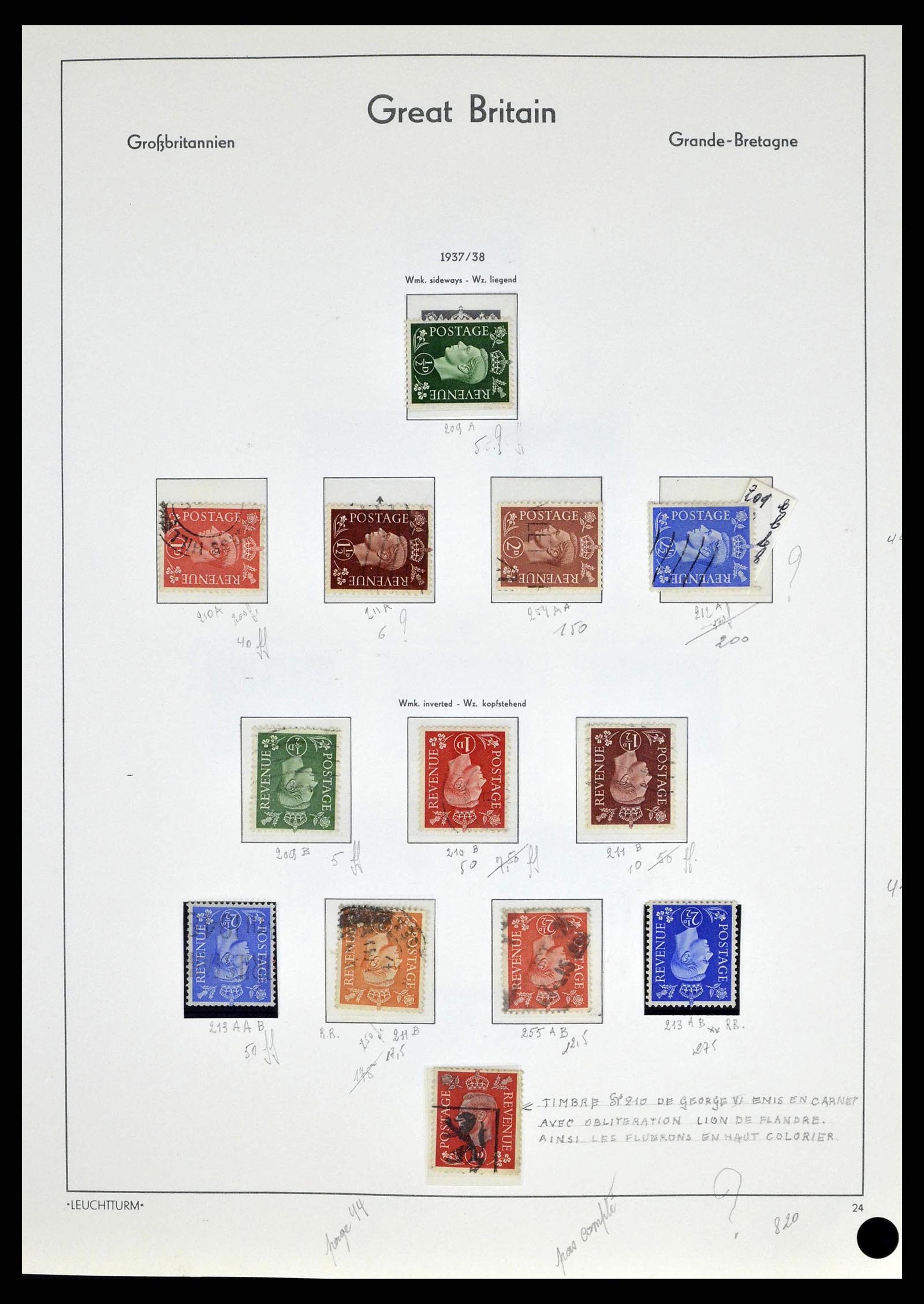 38649 0049 - Stamp collection 38649 Great Britain 1840-1971.