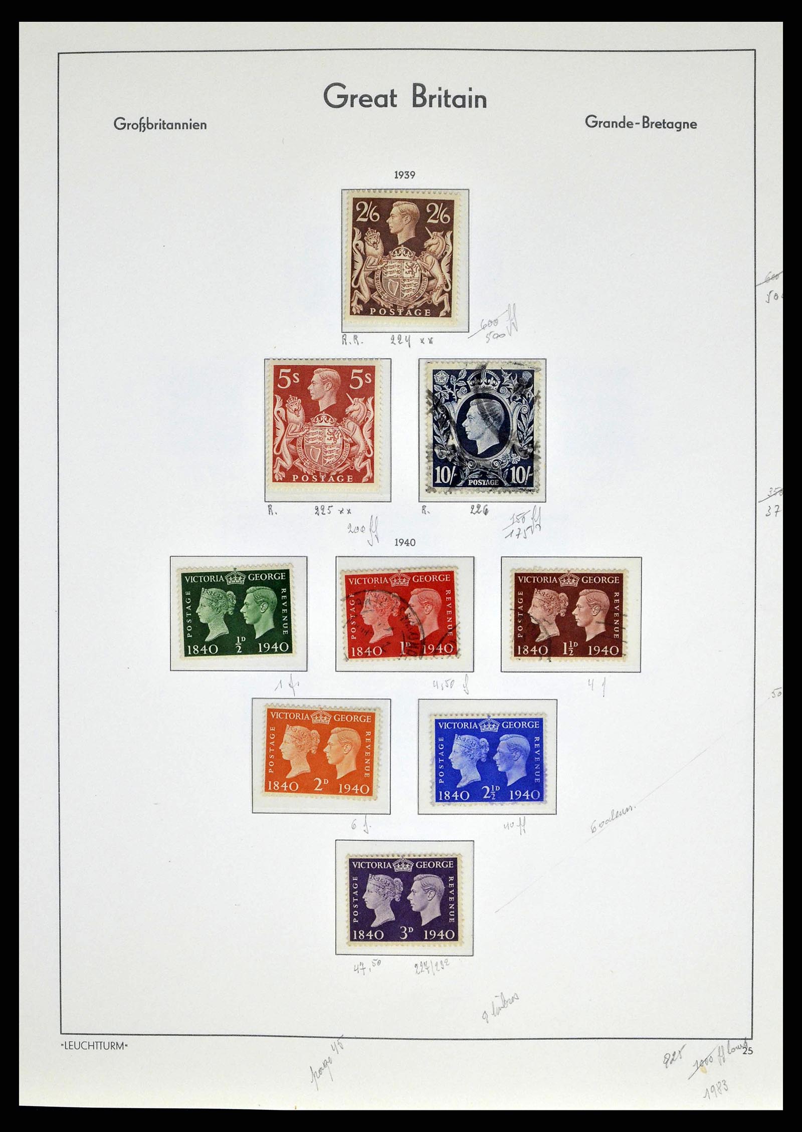 38649 0050 - Stamp collection 38649 Great Britain 1840-1971.