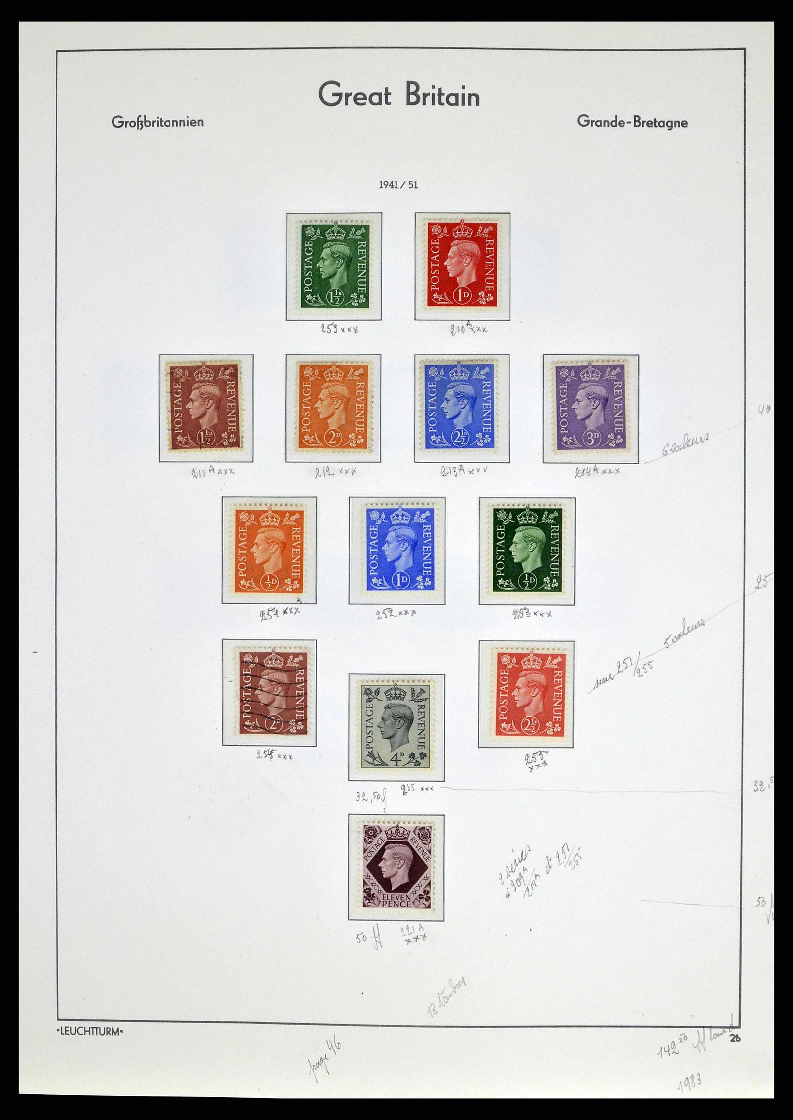 38649 0051 - Stamp collection 38649 Great Britain 1840-1971.
