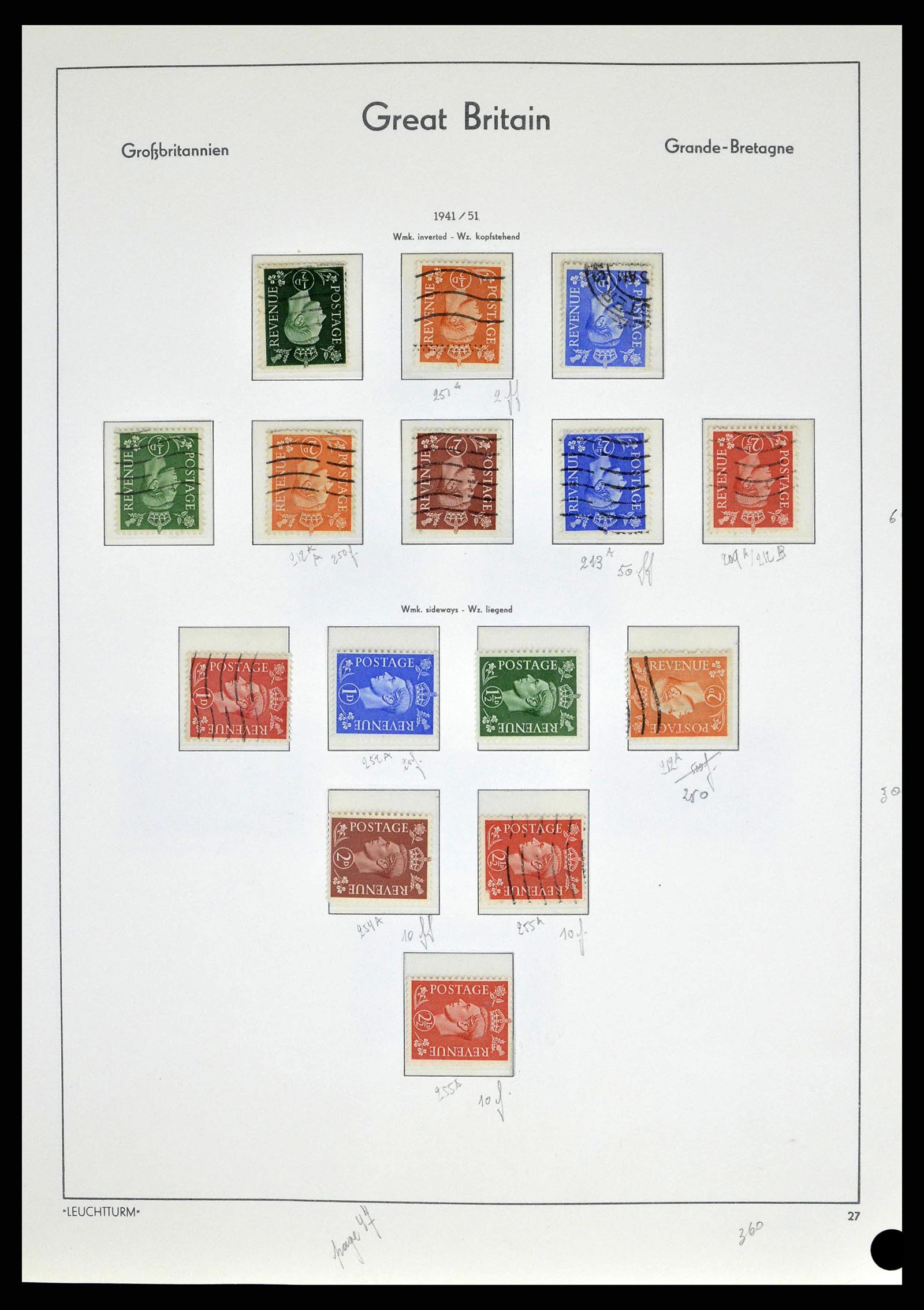 38649 0052 - Stamp collection 38649 Great Britain 1840-1971.