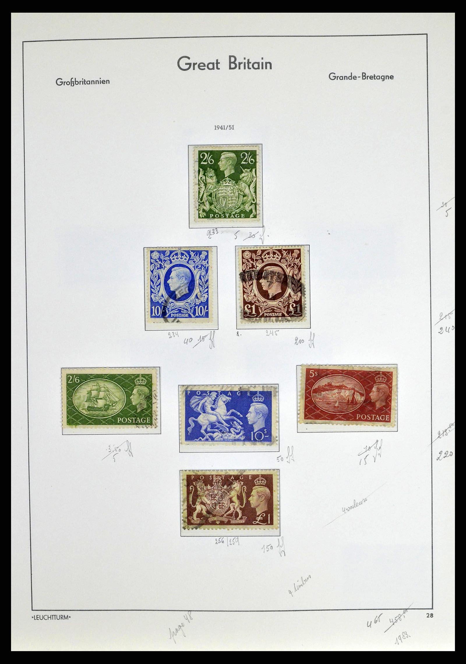 38649 0053 - Stamp collection 38649 Great Britain 1840-1971.