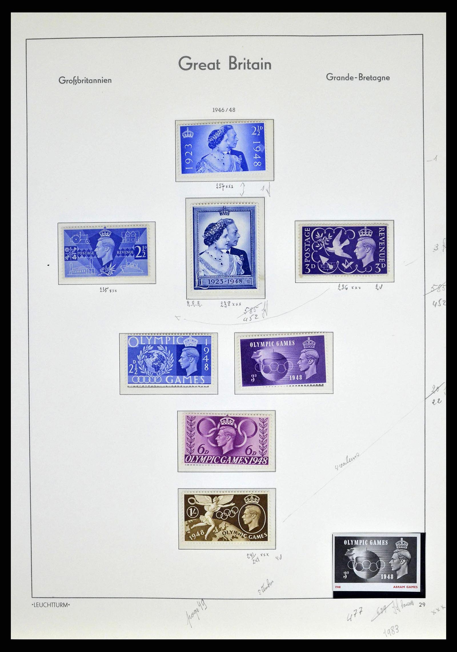38649 0054 - Stamp collection 38649 Great Britain 1840-1971.