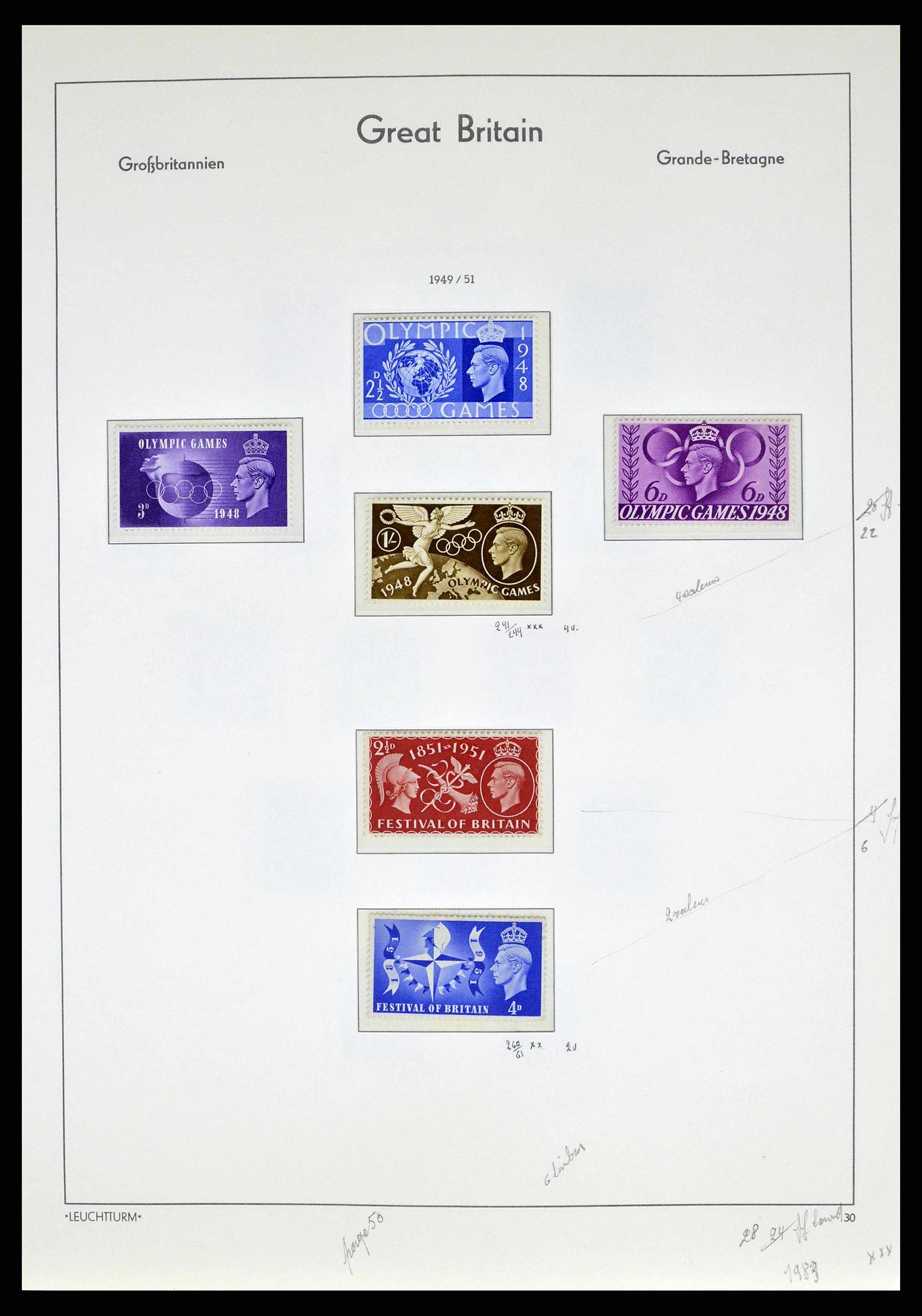 38649 0055 - Stamp collection 38649 Great Britain 1840-1971.