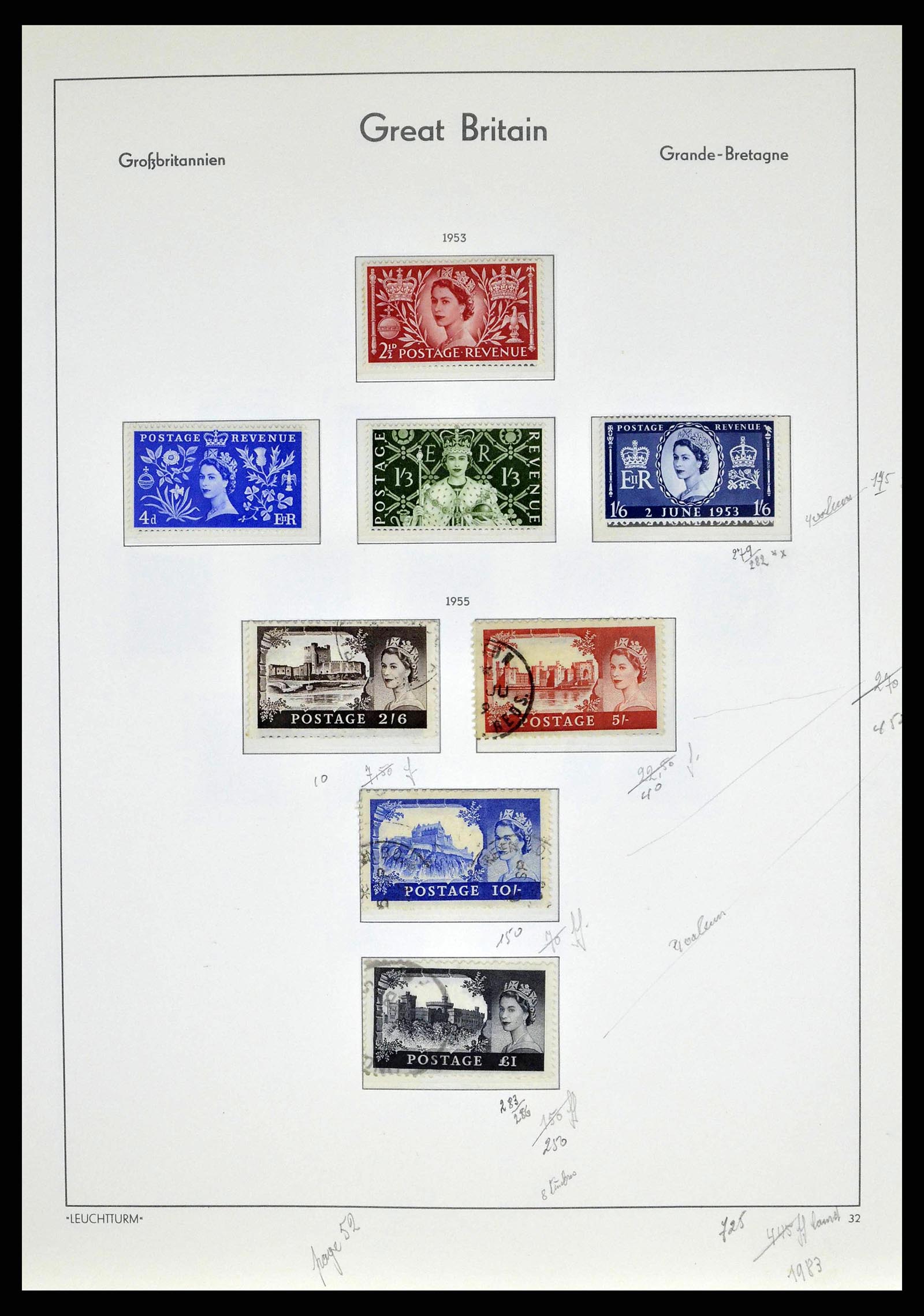 38649 0057 - Stamp collection 38649 Great Britain 1840-1971.