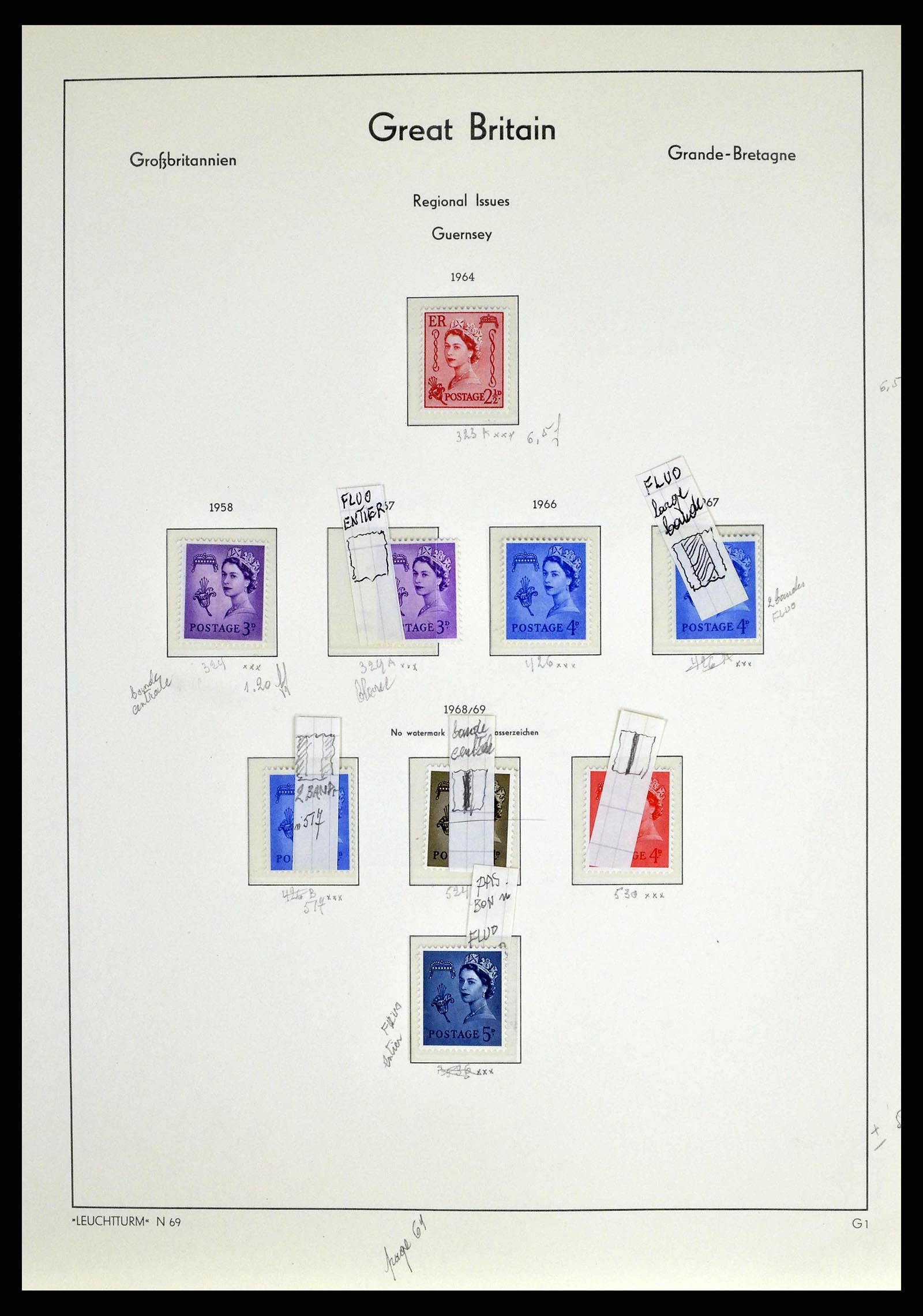 38649 0065 - Stamp collection 38649 Great Britain 1840-1971.