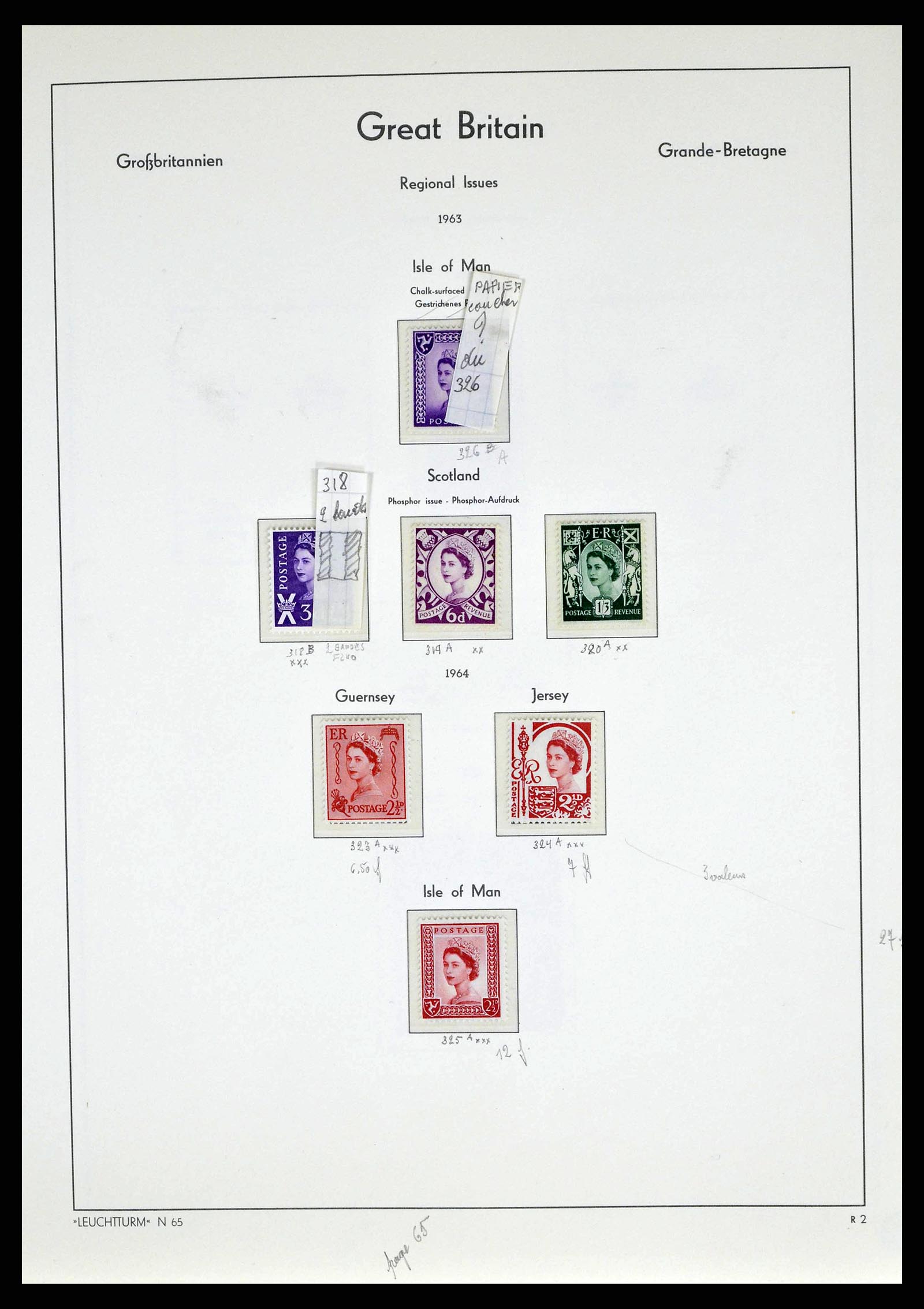 38649 0069 - Stamp collection 38649 Great Britain 1840-1971.