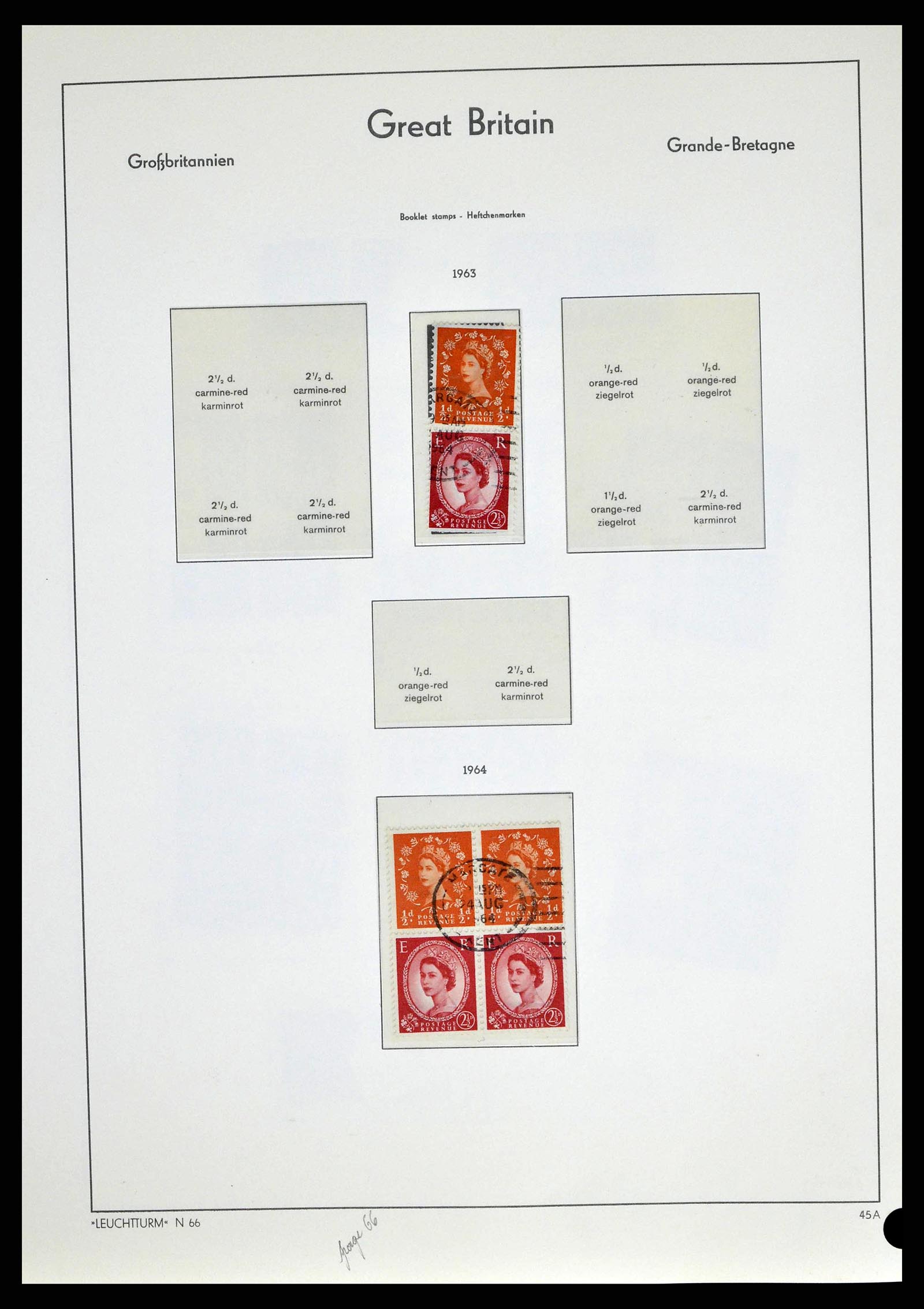 38649 0070 - Stamp collection 38649 Great Britain 1840-1971.