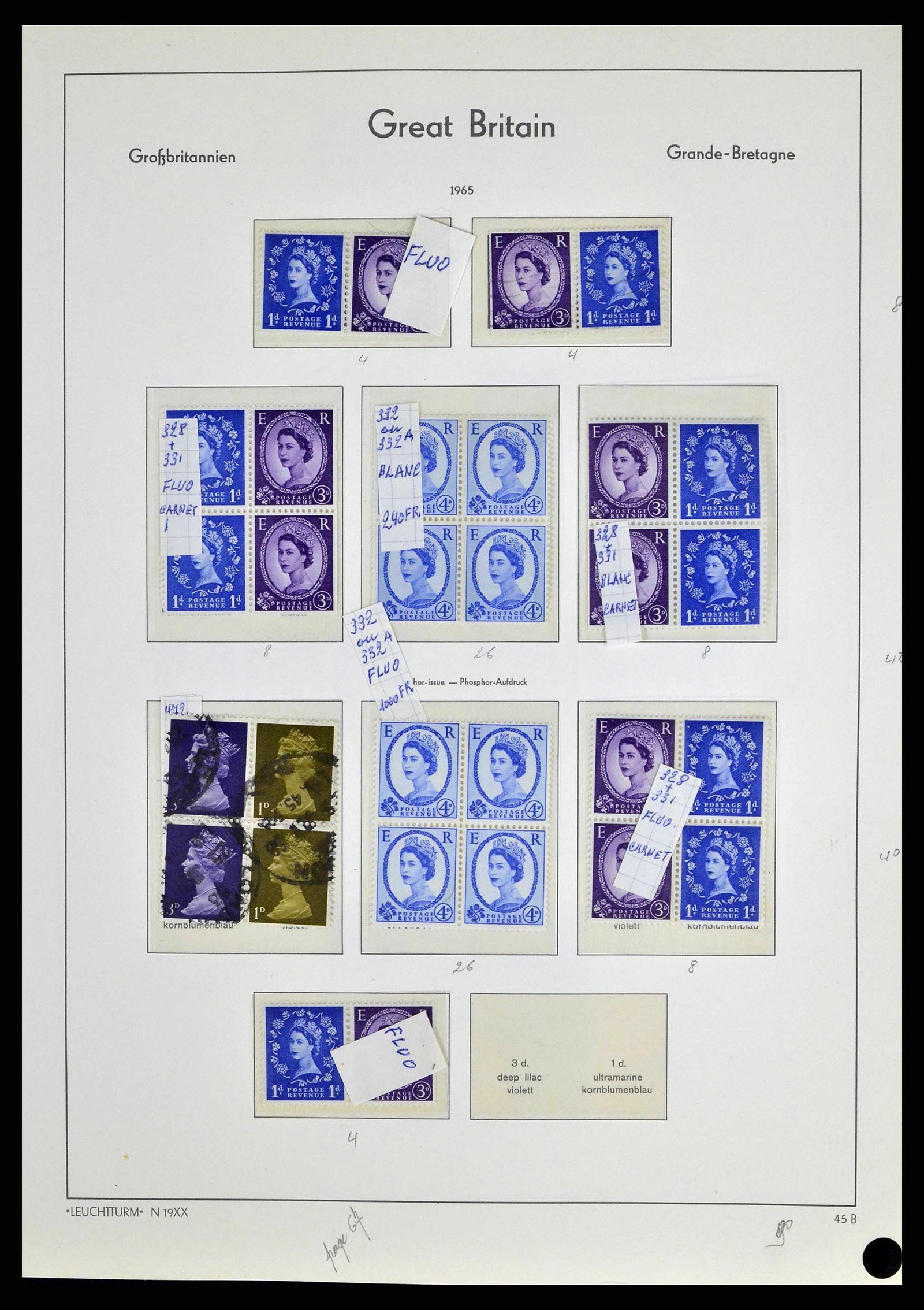 38649 0071 - Stamp collection 38649 Great Britain 1840-1971.
