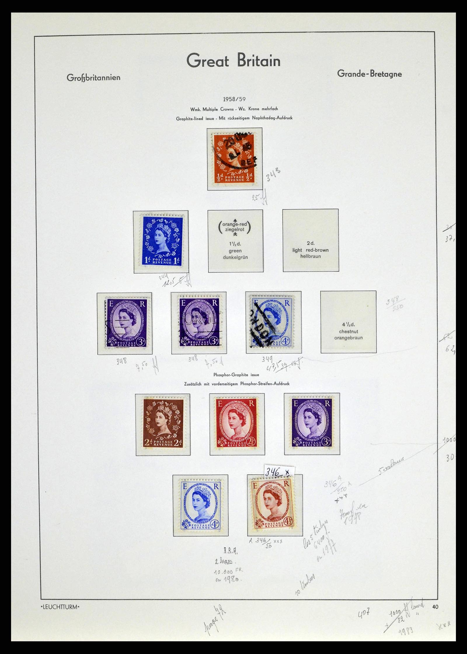 38649 0076 - Stamp collection 38649 Great Britain 1840-1971.