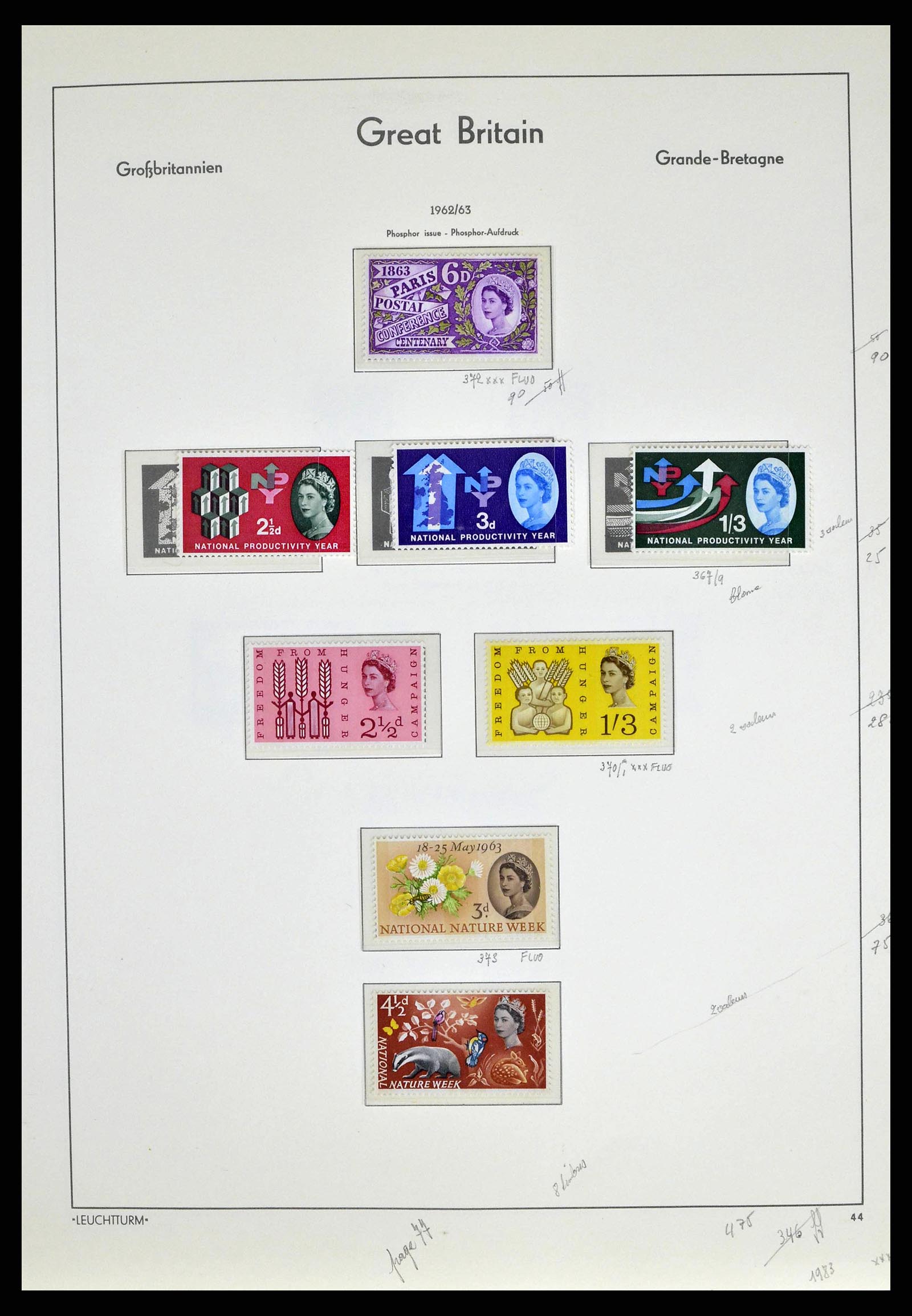 38649 0081 - Stamp collection 38649 Great Britain 1840-1971.