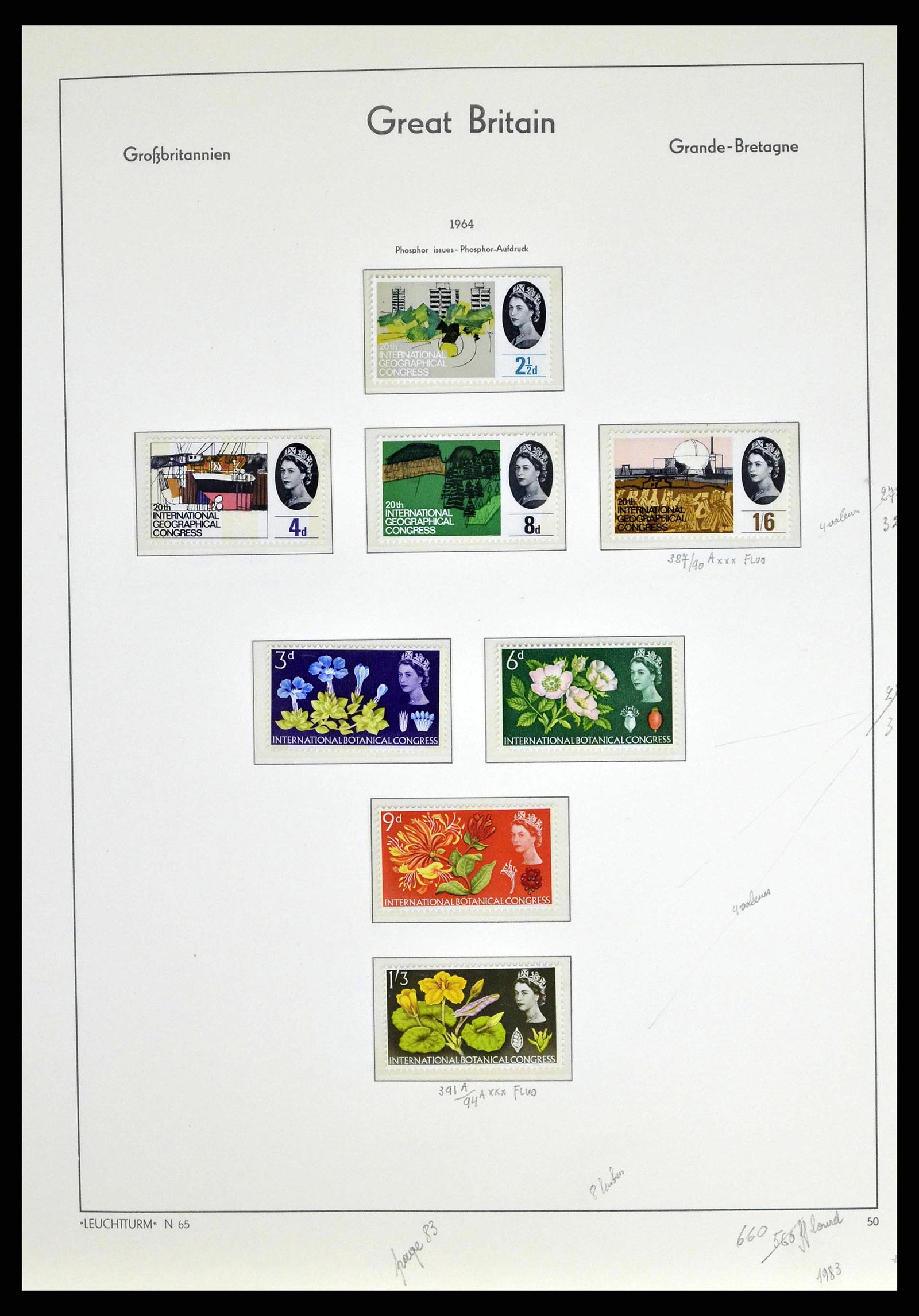 38649 0087 - Stamp collection 38649 Great Britain 1840-1971.
