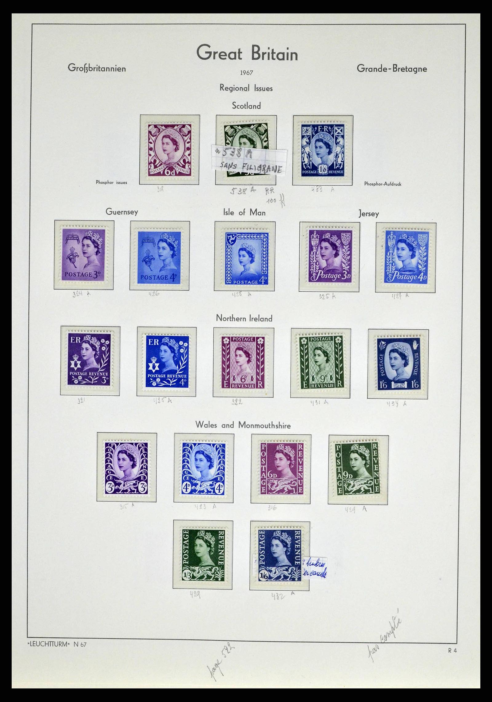 38649 0126 - Stamp collection 38649 Great Britain 1840-1971.