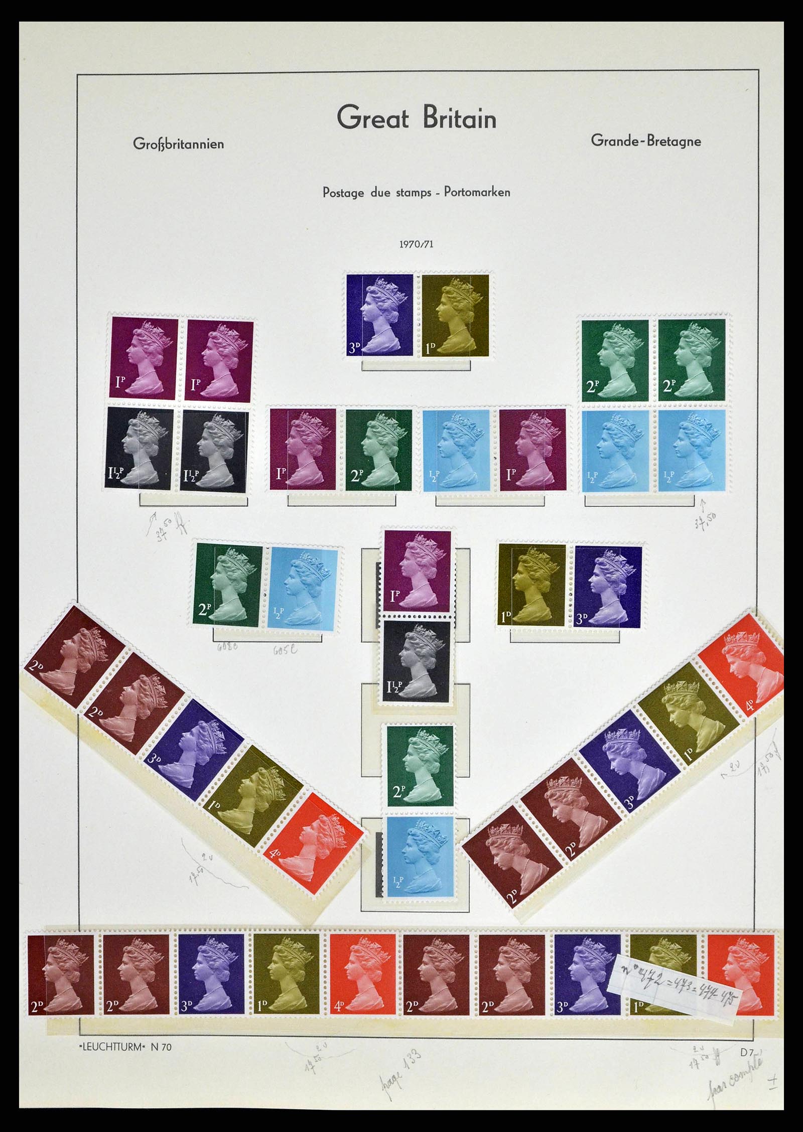 38649 0137 - Stamp collection 38649 Great Britain 1840-1971.