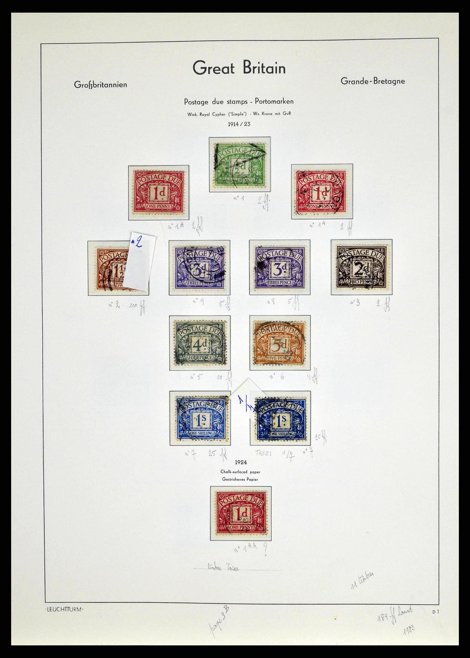 38649 0144 - Stamp collection 38649 Great Britain 1840-1971.