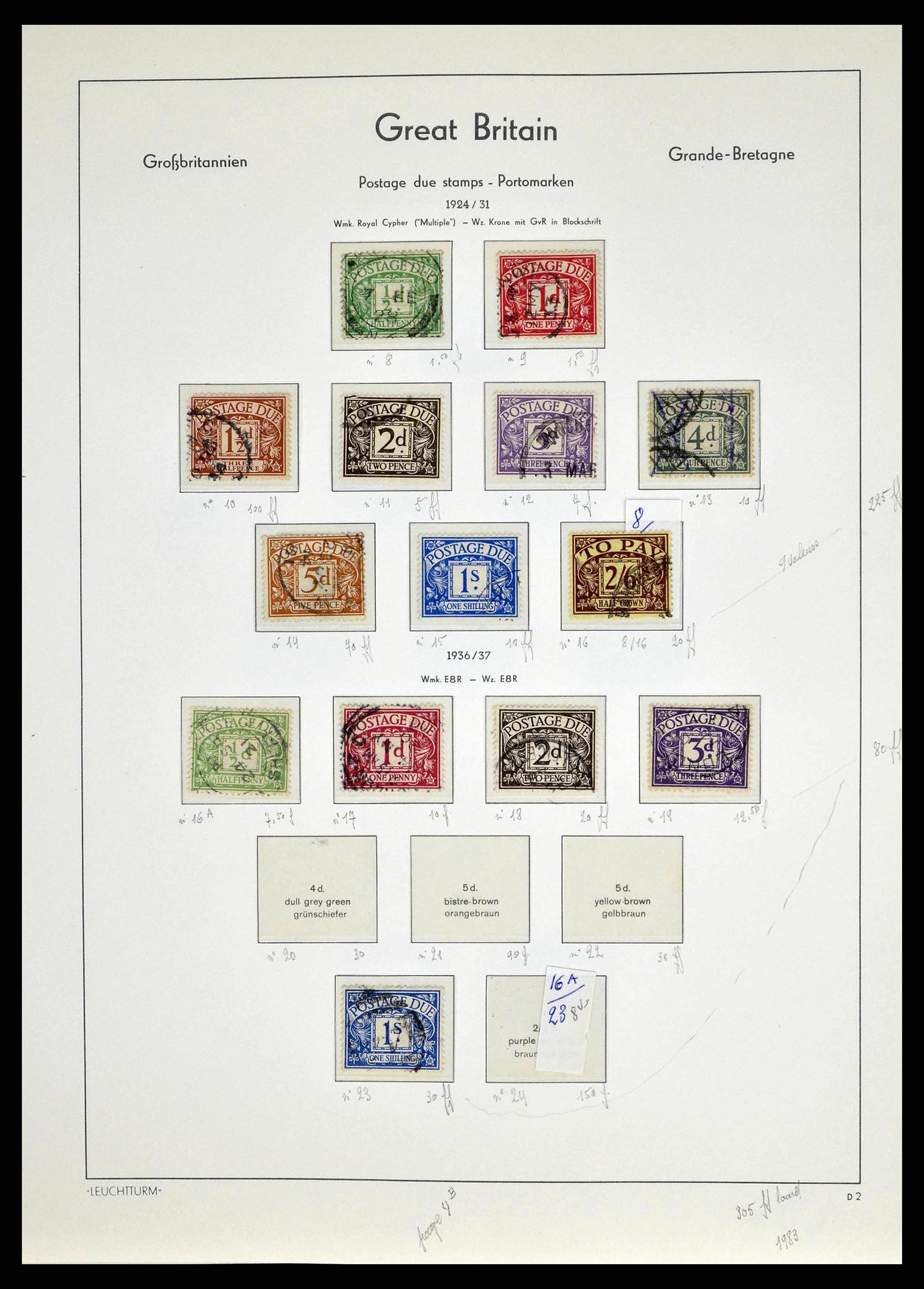 38649 0145 - Stamp collection 38649 Great Britain 1840-1971.