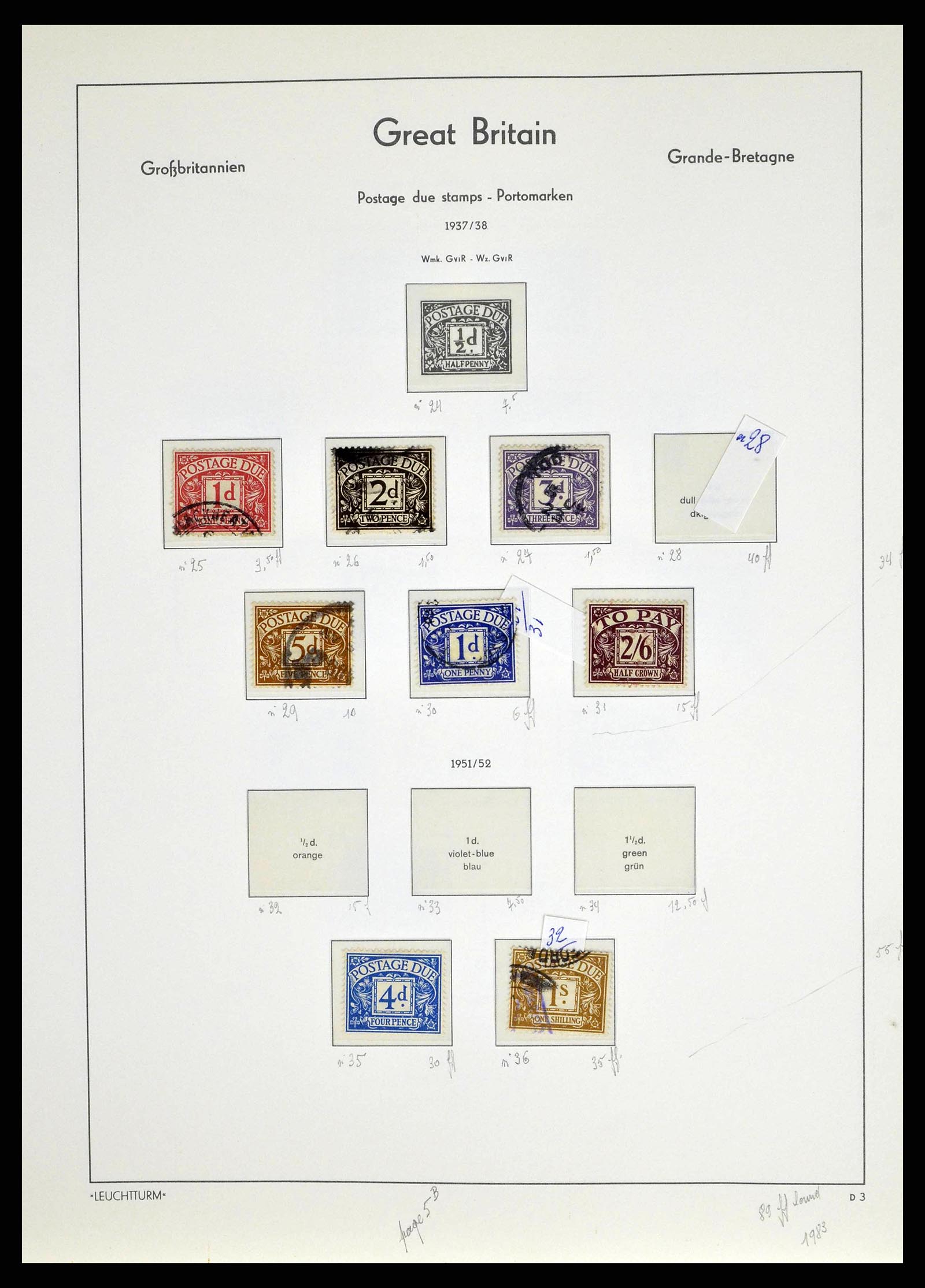 38649 0146 - Stamp collection 38649 Great Britain 1840-1971.