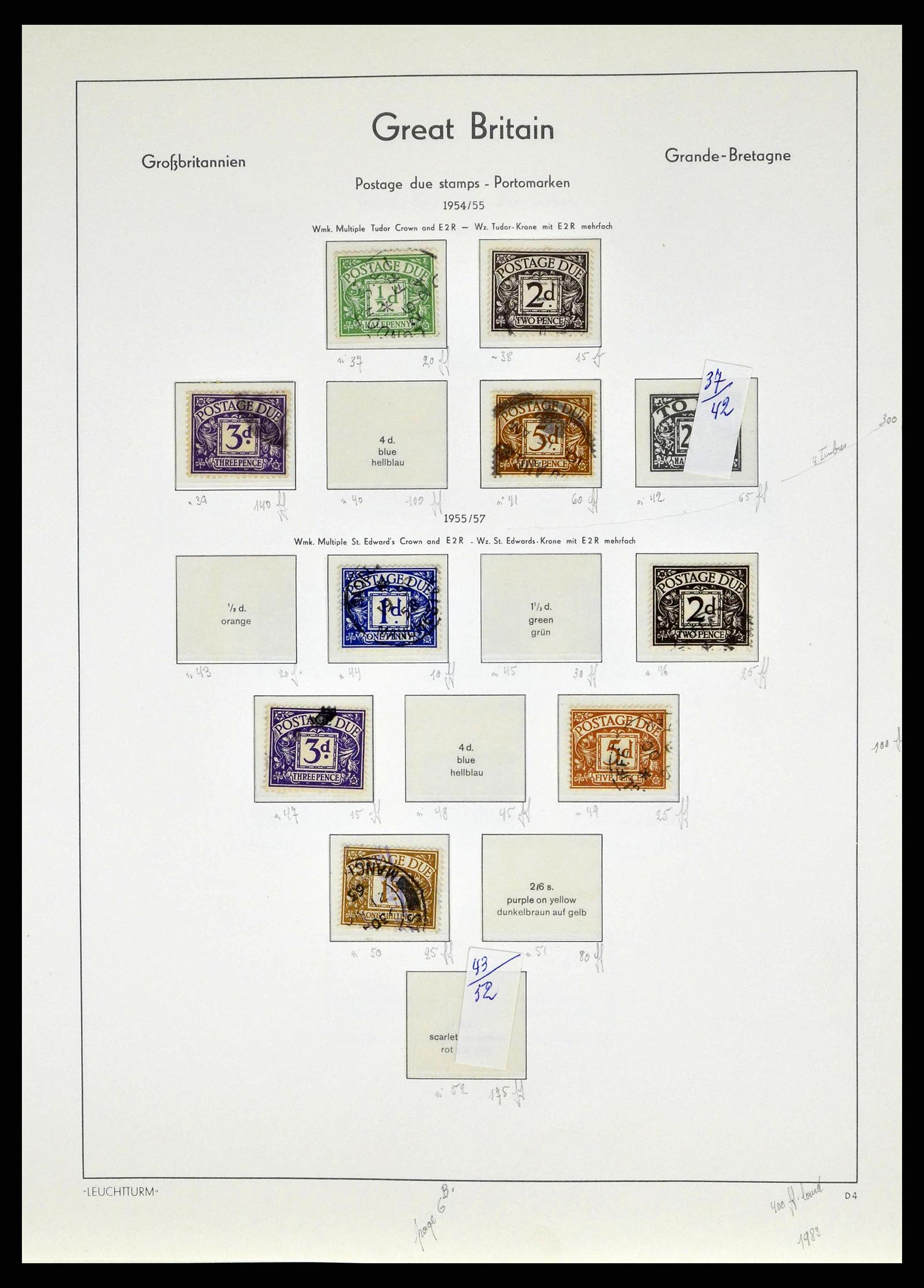 38649 0147 - Stamp collection 38649 Great Britain 1840-1971.