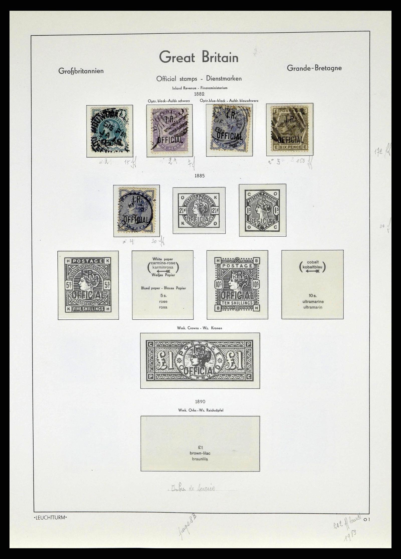 38649 0149 - Stamp collection 38649 Great Britain 1840-1971.