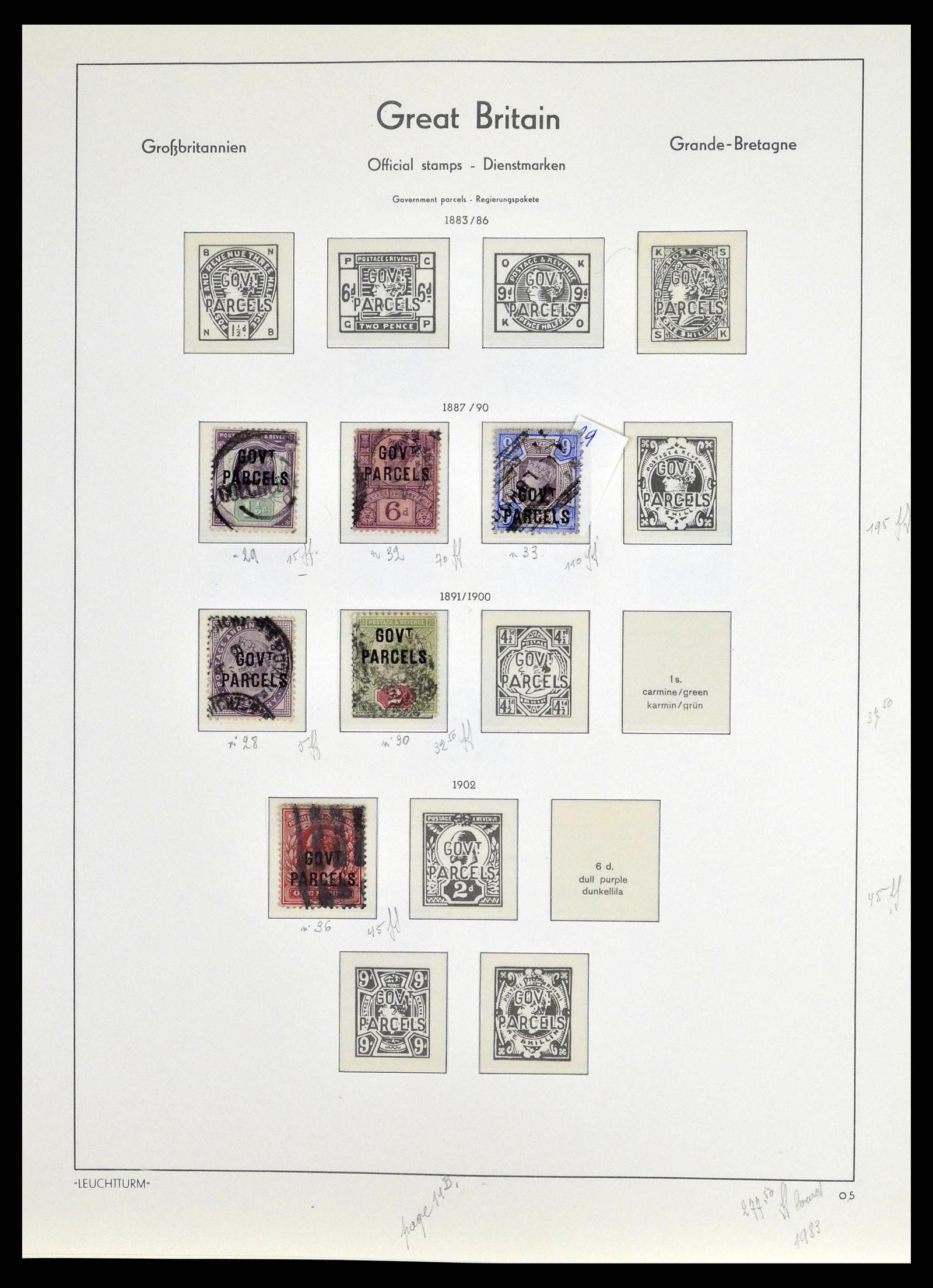 38649 0152 - Stamp collection 38649 Great Britain 1840-1971.