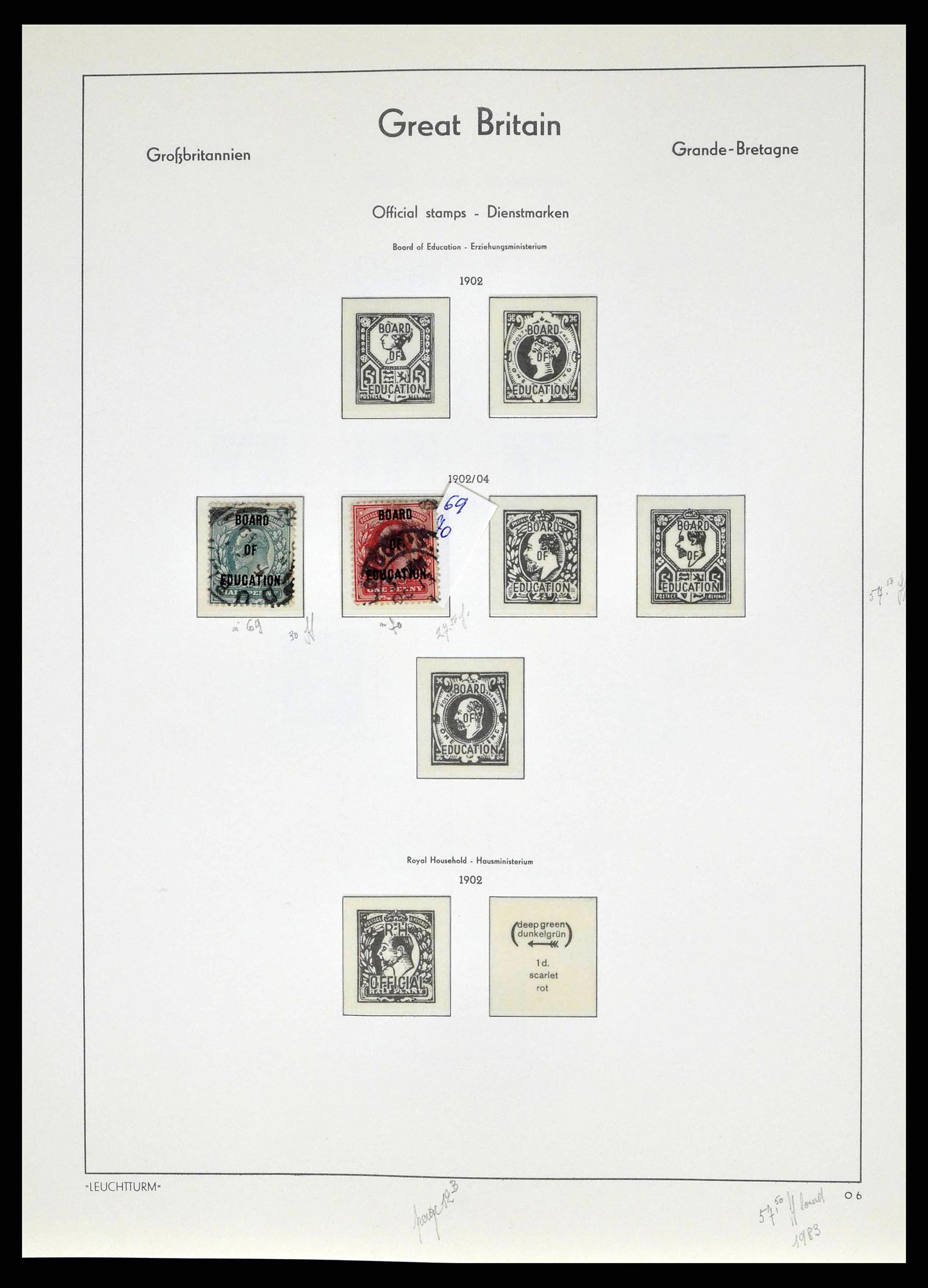 38649 0153 - Stamp collection 38649 Great Britain 1840-1971.