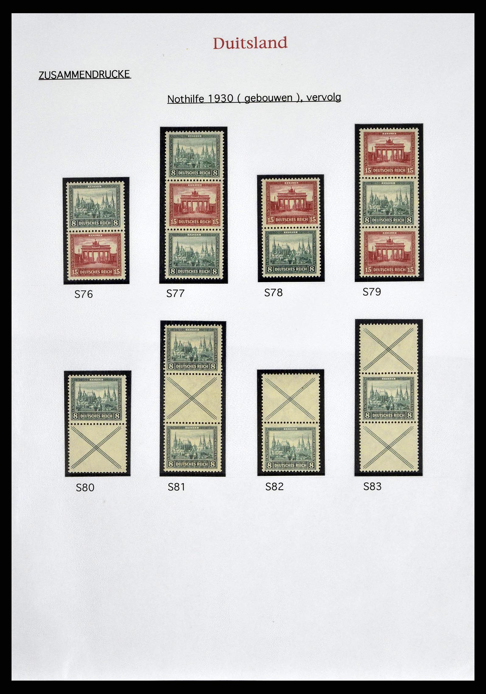 38650 0025 - Stamp collection 38650 German Reich combinations 1912-1942.