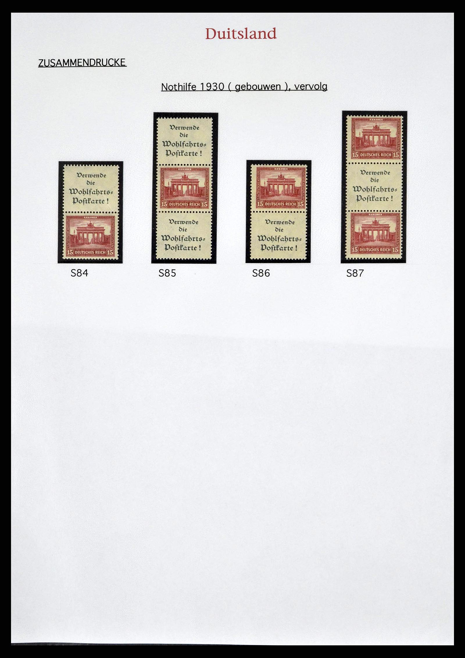 38650 0026 - Stamp collection 38650 German Reich combinations 1912-1942.