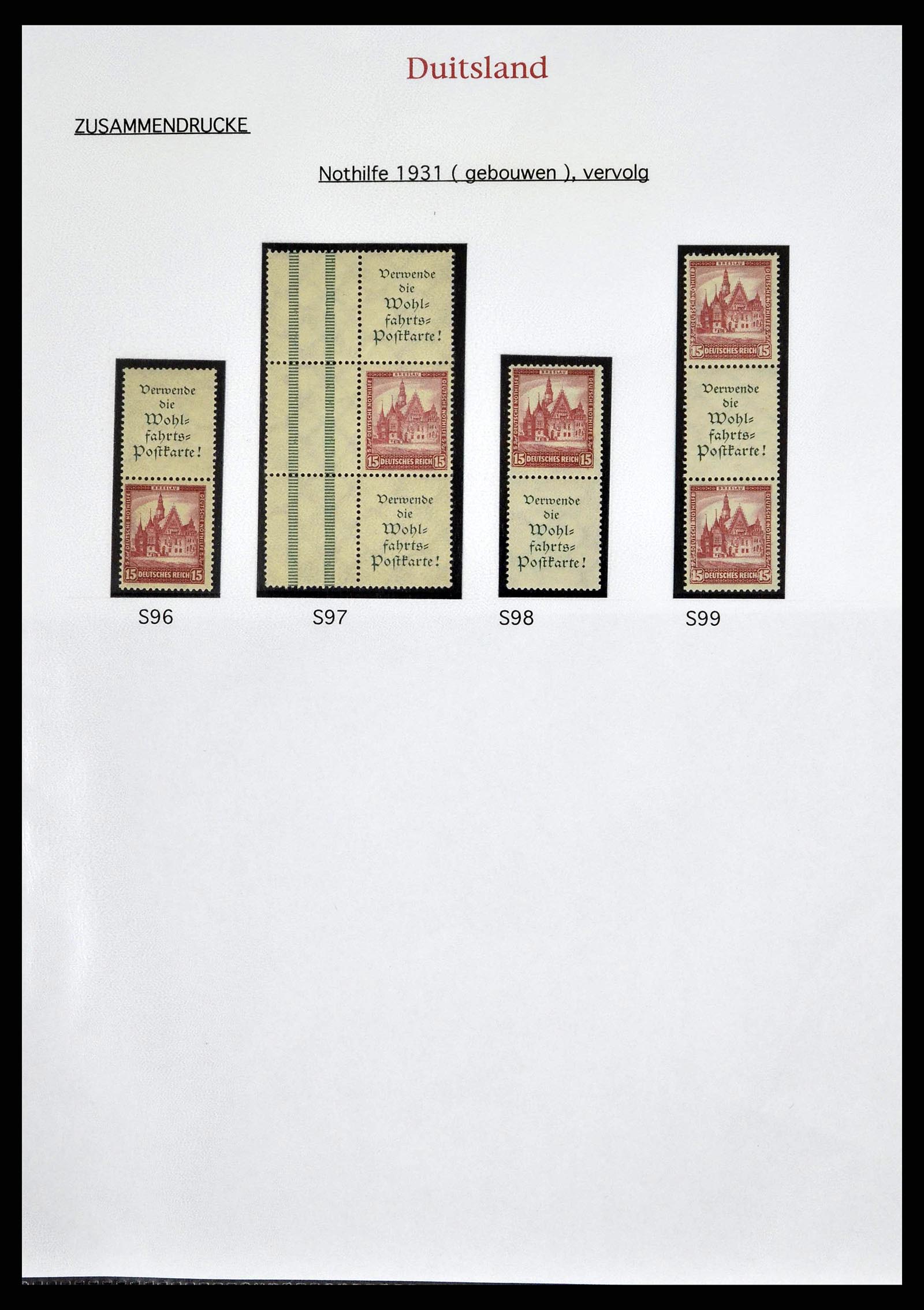 38650 0029 - Stamp collection 38650 German Reich combinations 1912-1942.