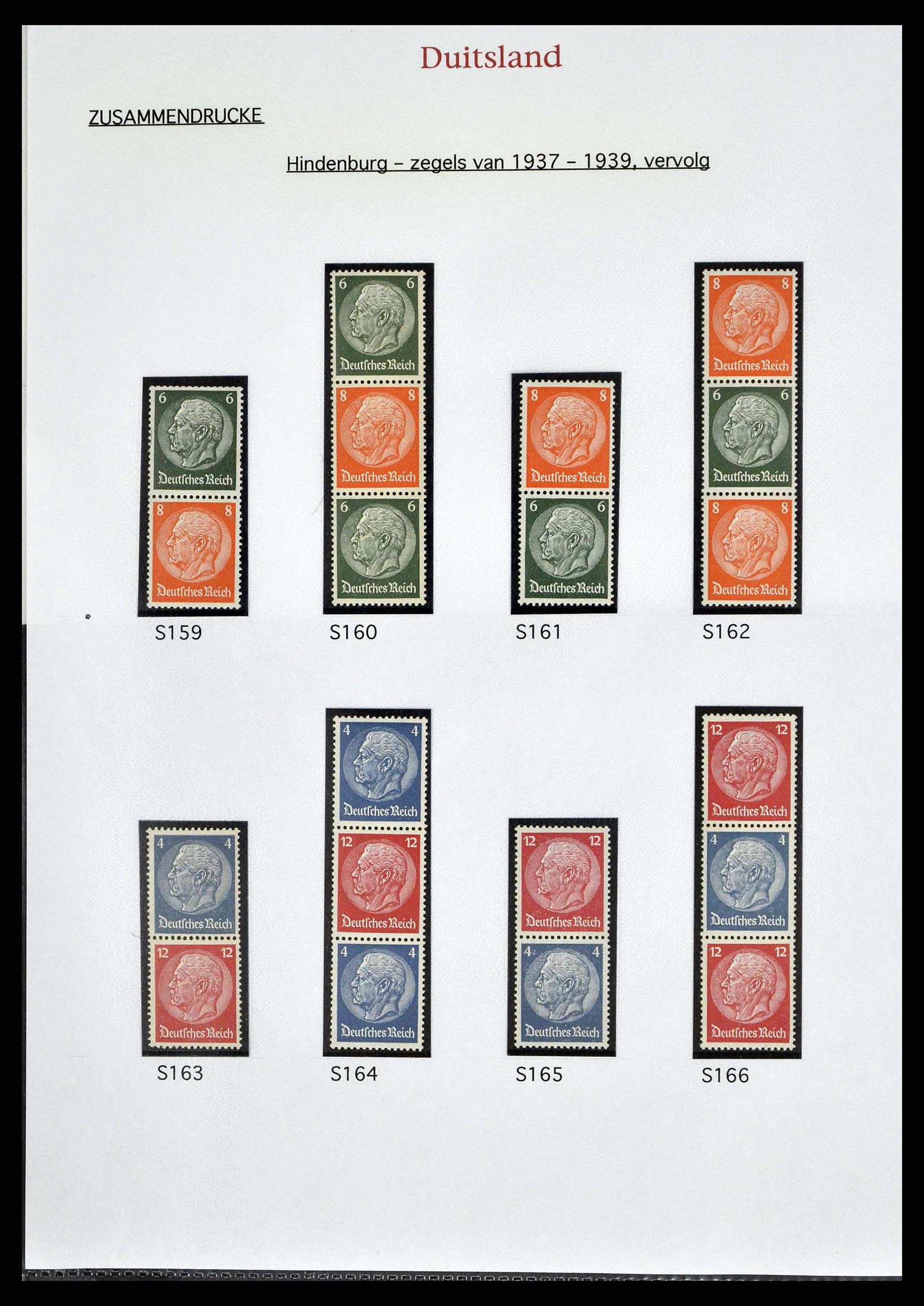 38650 0047 - Stamp collection 38650 German Reich combinations 1912-1942.