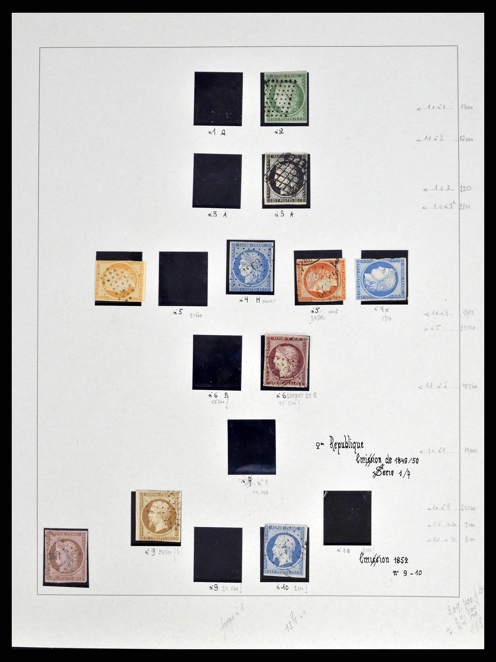 38651 0001 - Postzegelverzameling 38651 Frankrijk 1849-1978.