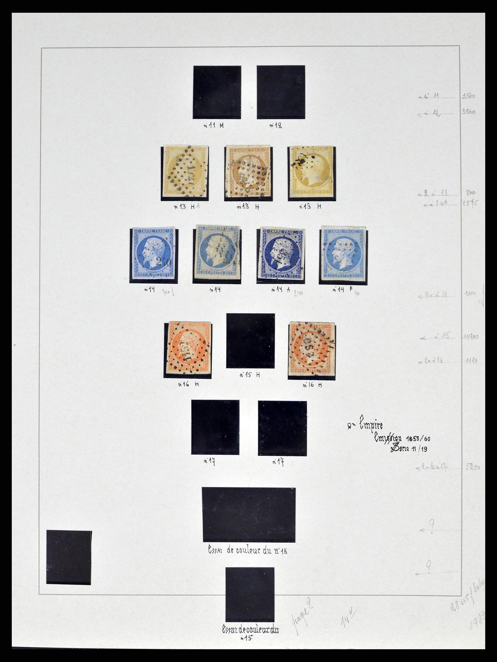 38651 0002 - Postzegelverzameling 38651 Frankrijk 1849-1978.