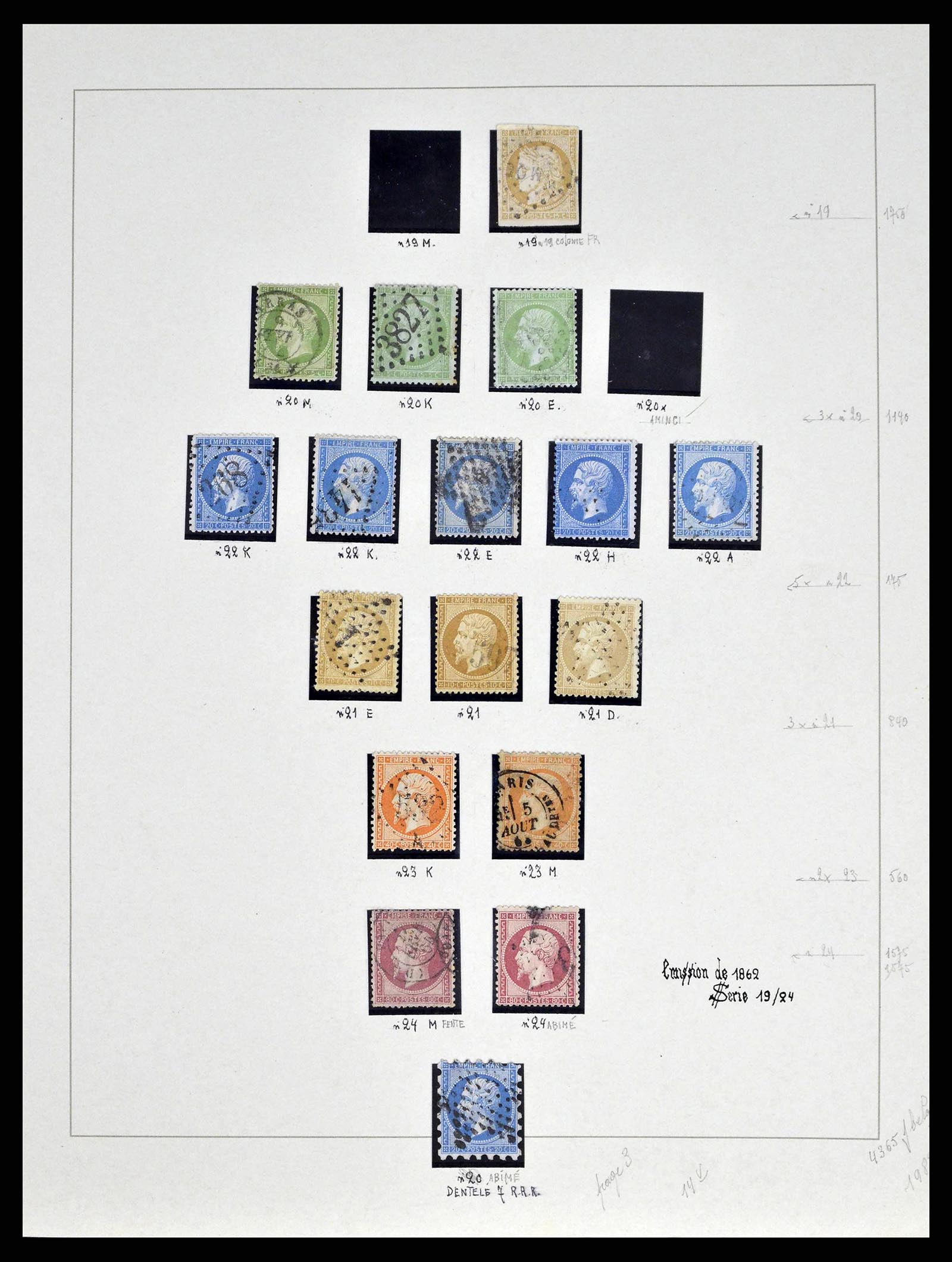 38651 0003 - Postzegelverzameling 38651 Frankrijk 1849-1978.