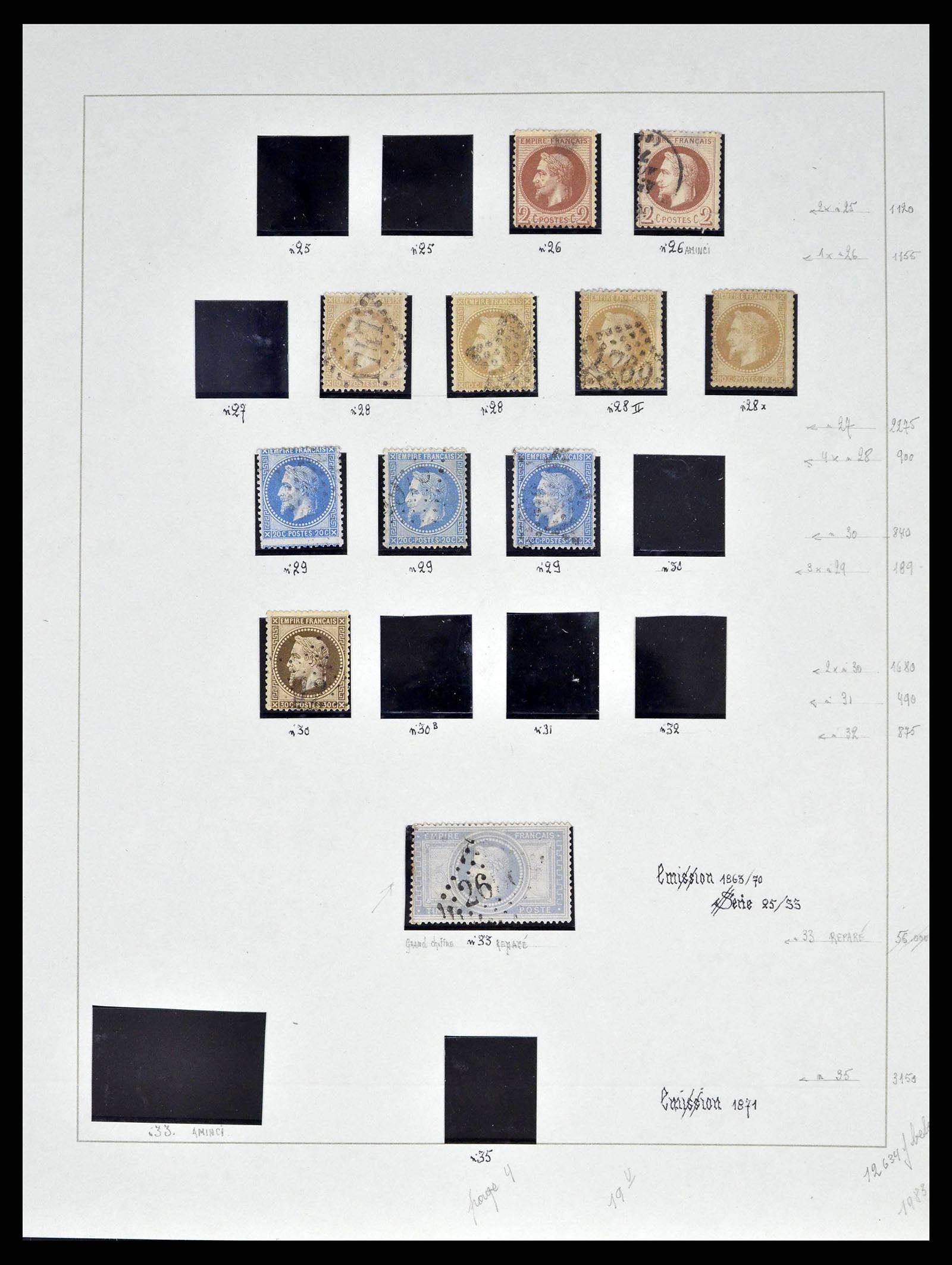 38651 0004 - Postzegelverzameling 38651 Frankrijk 1849-1978.
