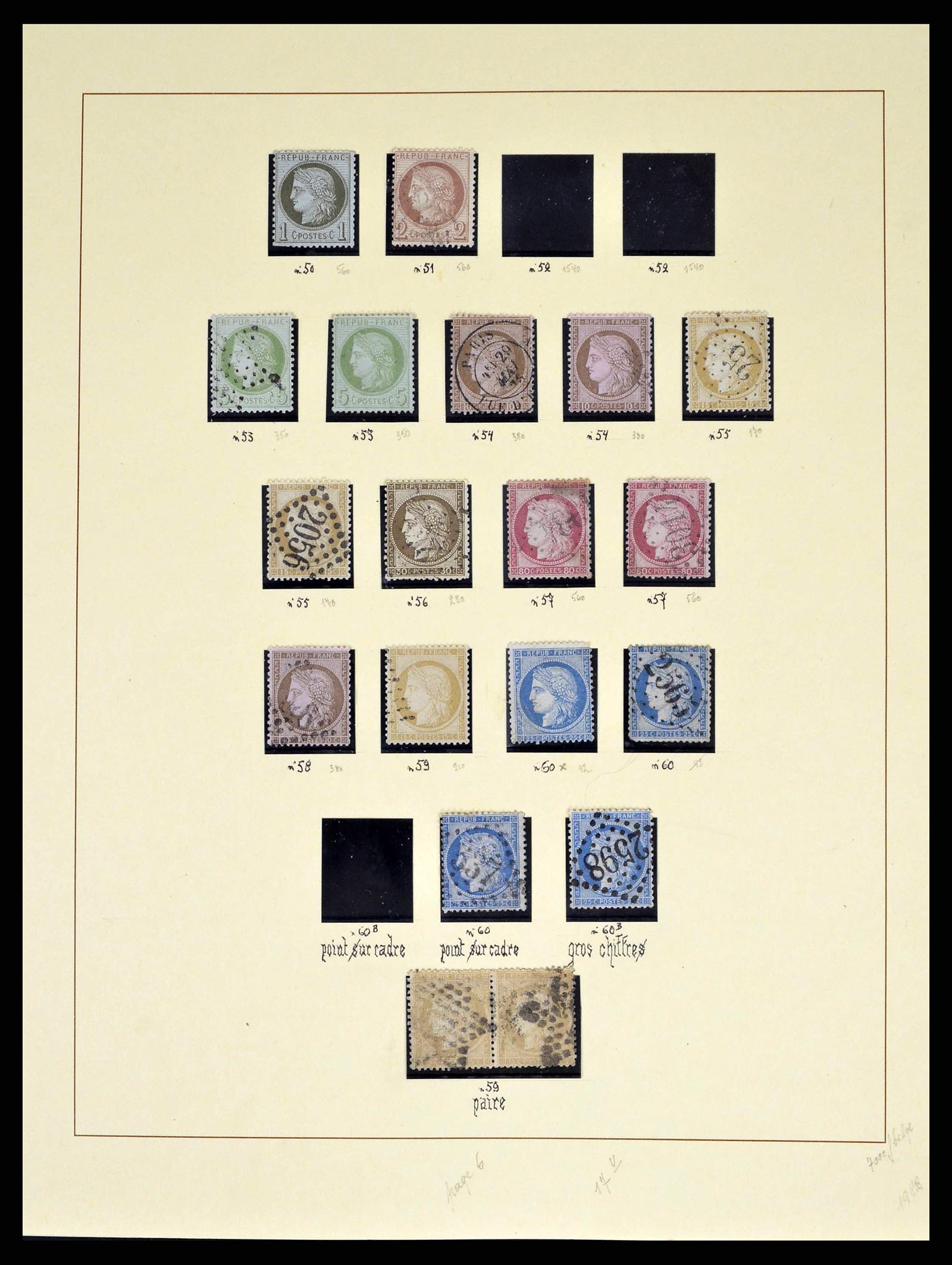 38651 0006 - Postzegelverzameling 38651 Frankrijk 1849-1978.