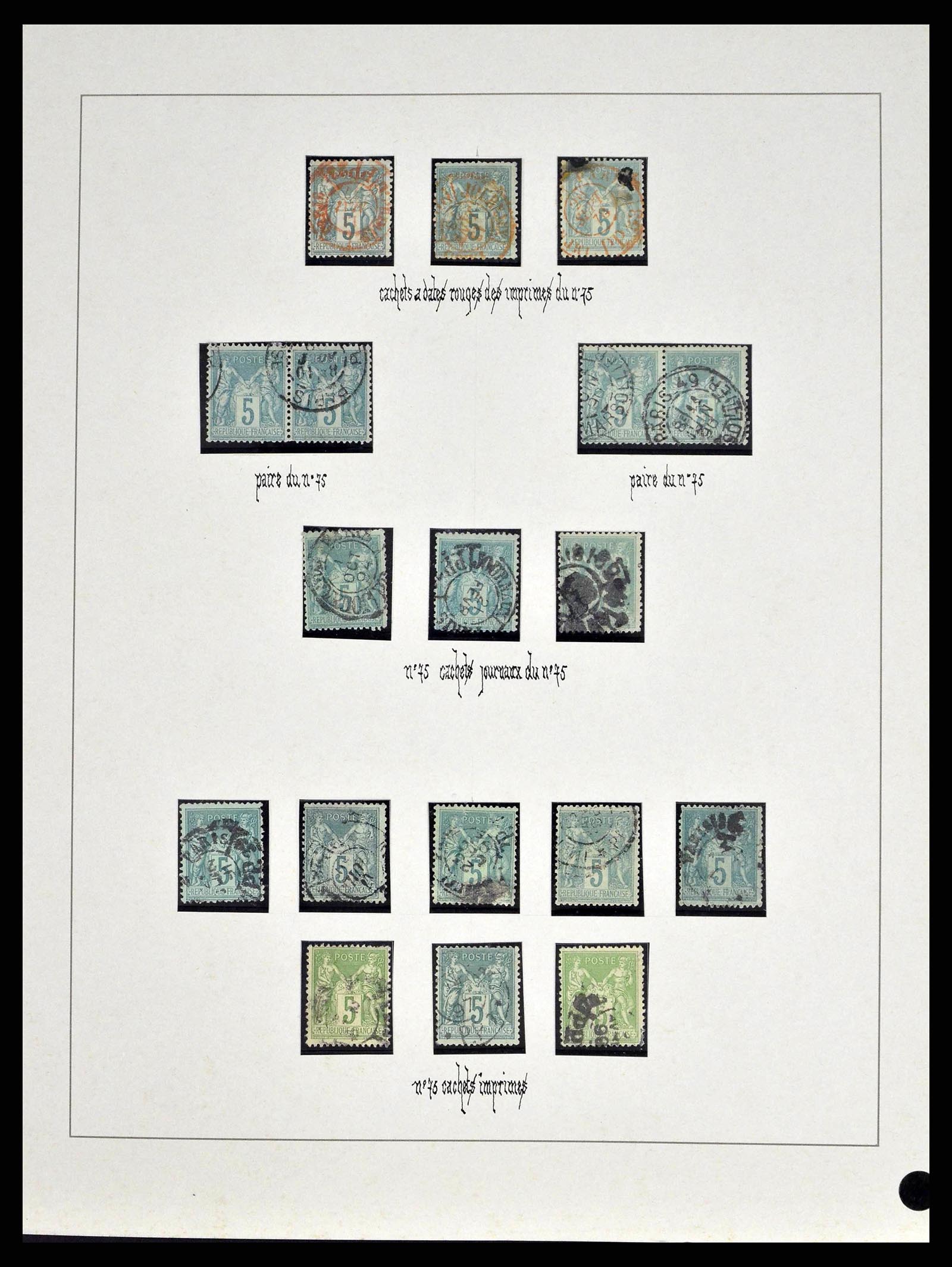 38651 0008 - Postzegelverzameling 38651 Frankrijk 1849-1978.
