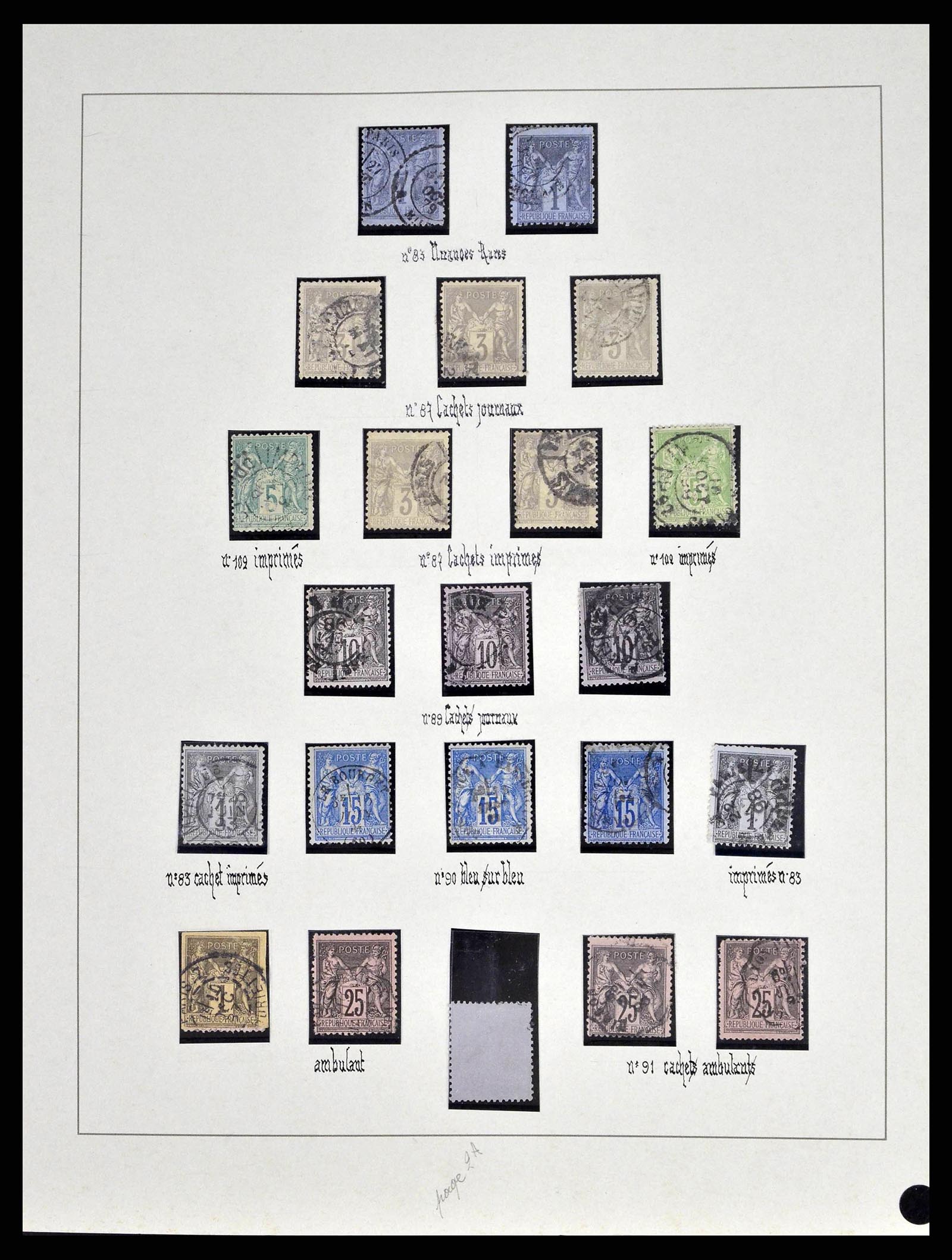 38651 0012 - Postzegelverzameling 38651 Frankrijk 1849-1978.