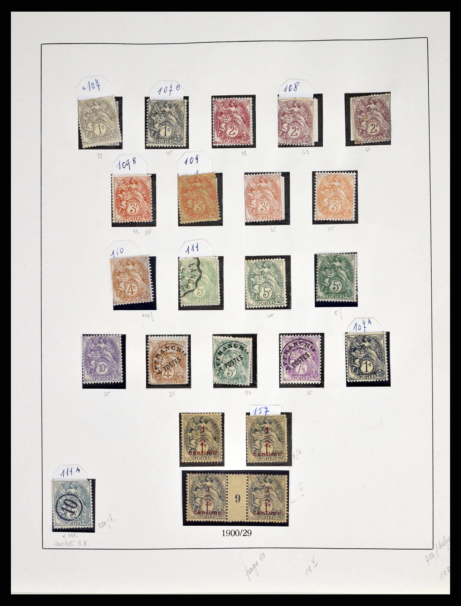 38651 0013 - Postzegelverzameling 38651 Frankrijk 1849-1978.