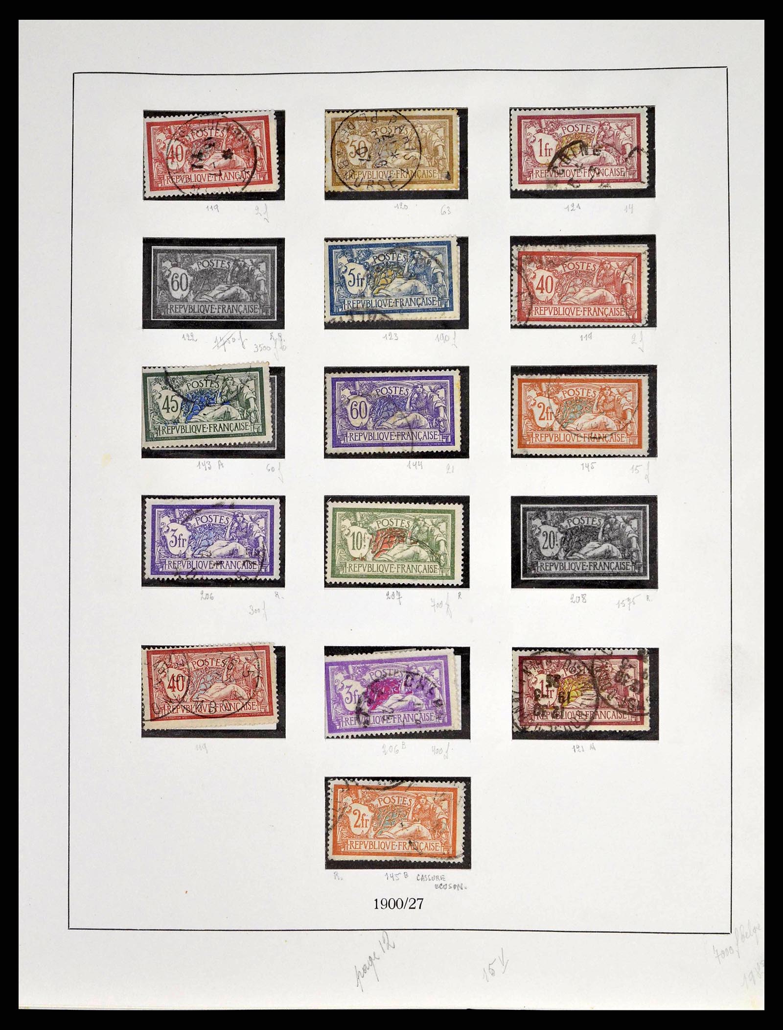 38651 0016 - Postzegelverzameling 38651 Frankrijk 1849-1978.