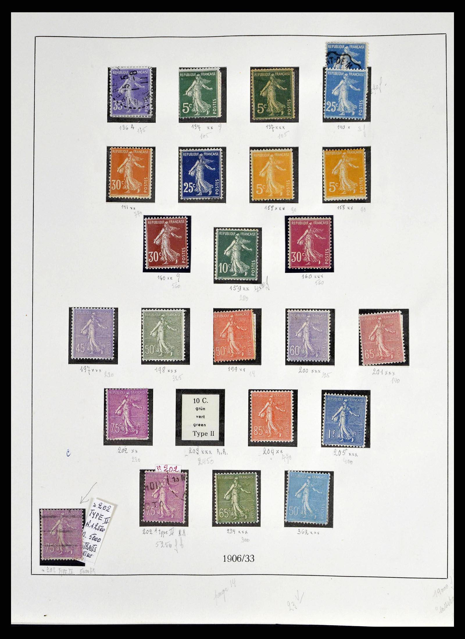 38651 0021 - Postzegelverzameling 38651 Frankrijk 1849-1978.